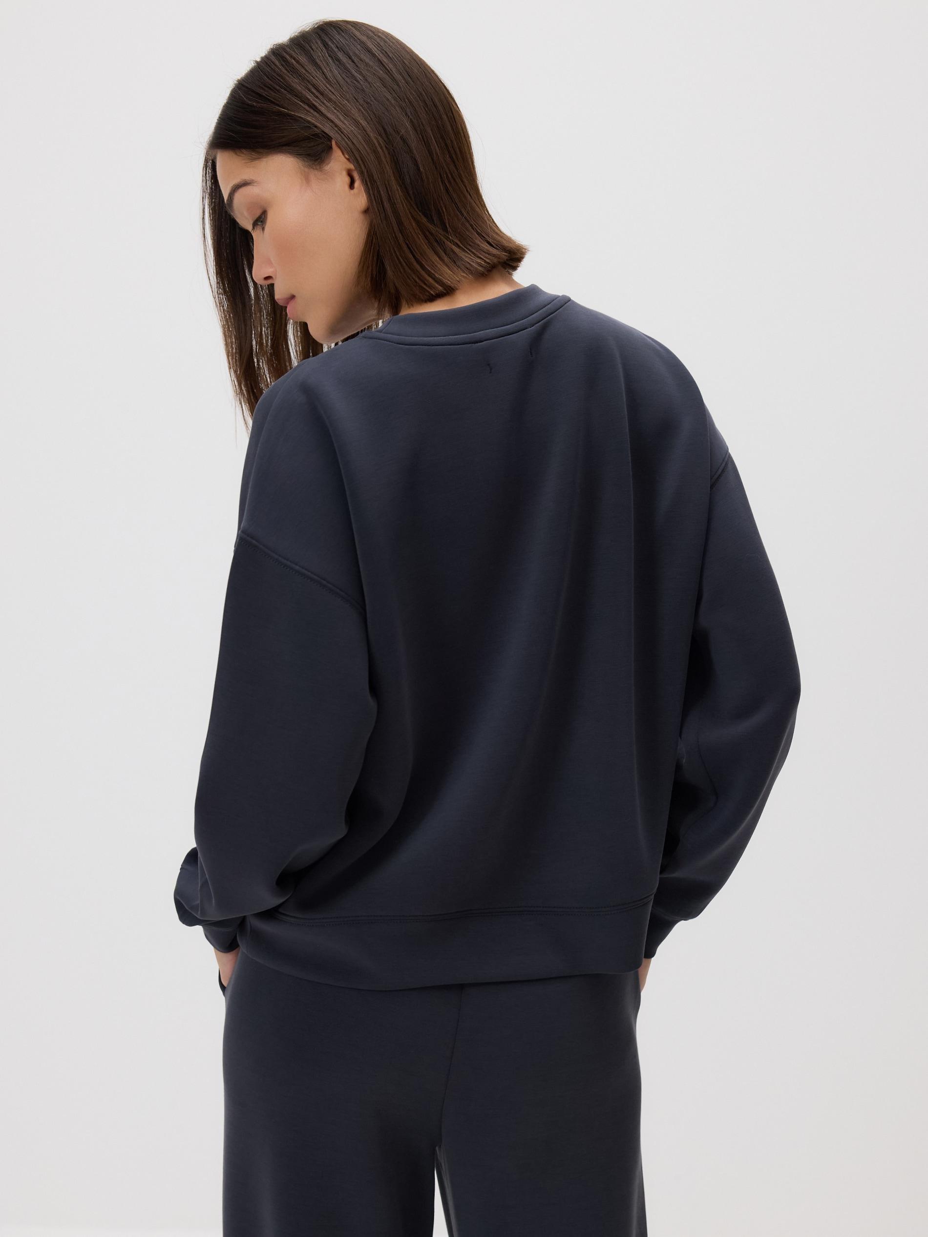 Grey Modal Blend Sweatshirt, Grey, large image number 3