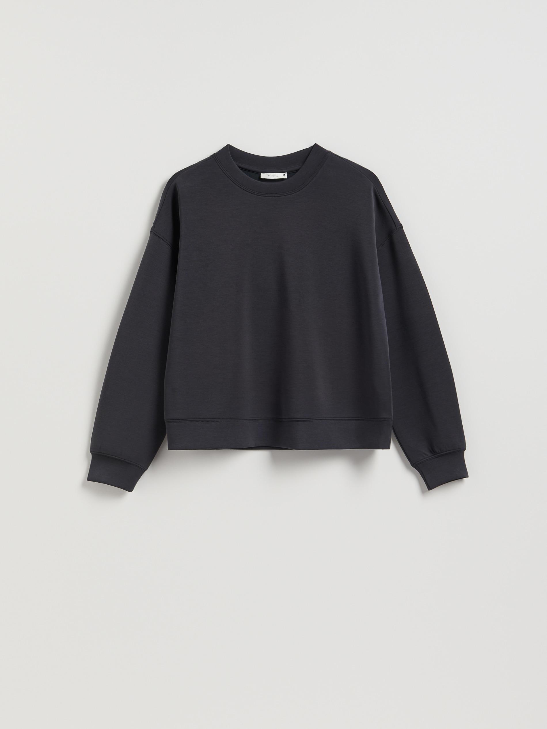 Grey Modal Blend Sweatshirt, Grey, large image number 4