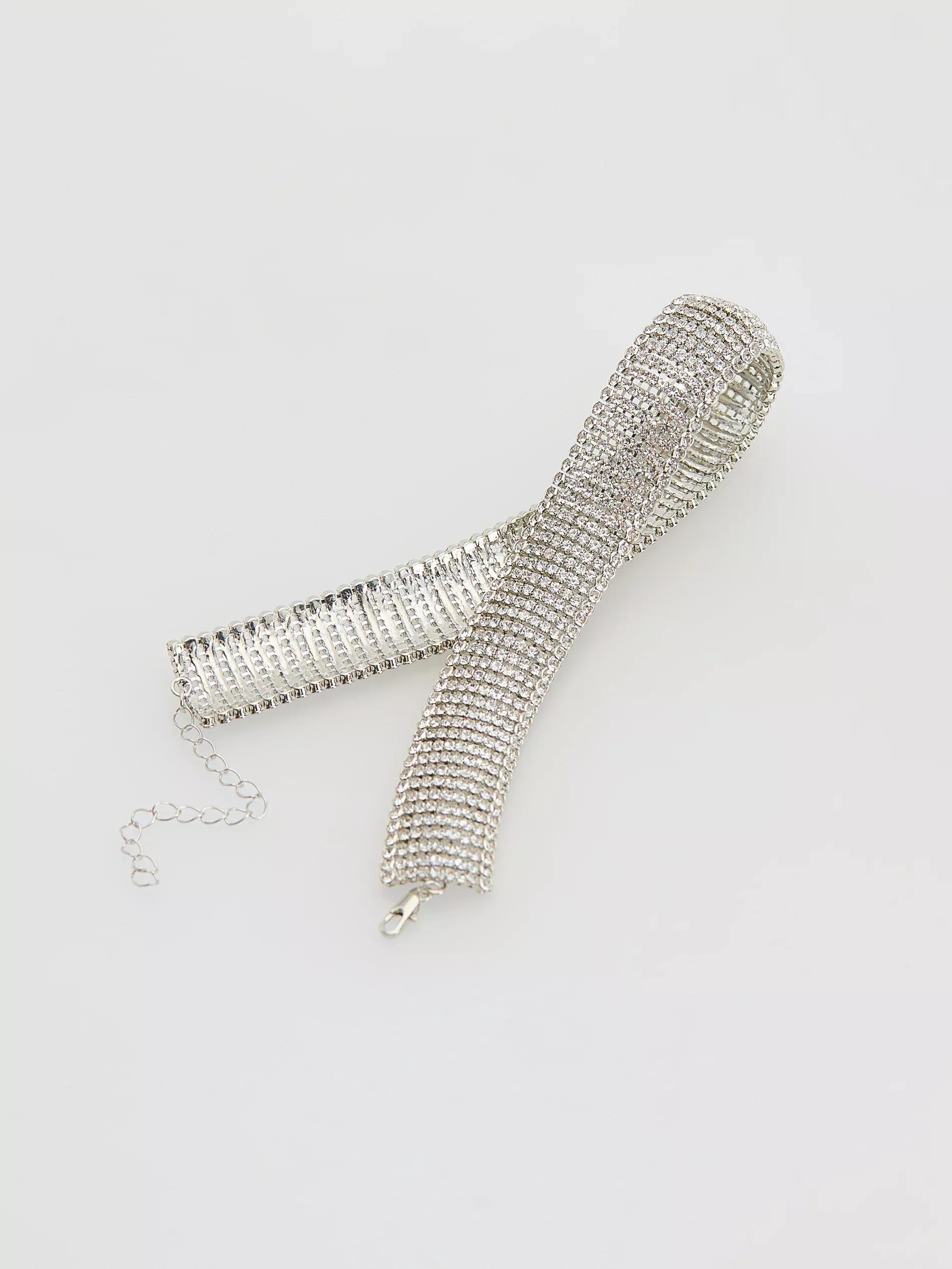 Silver Necklace, Silver, large image number 1