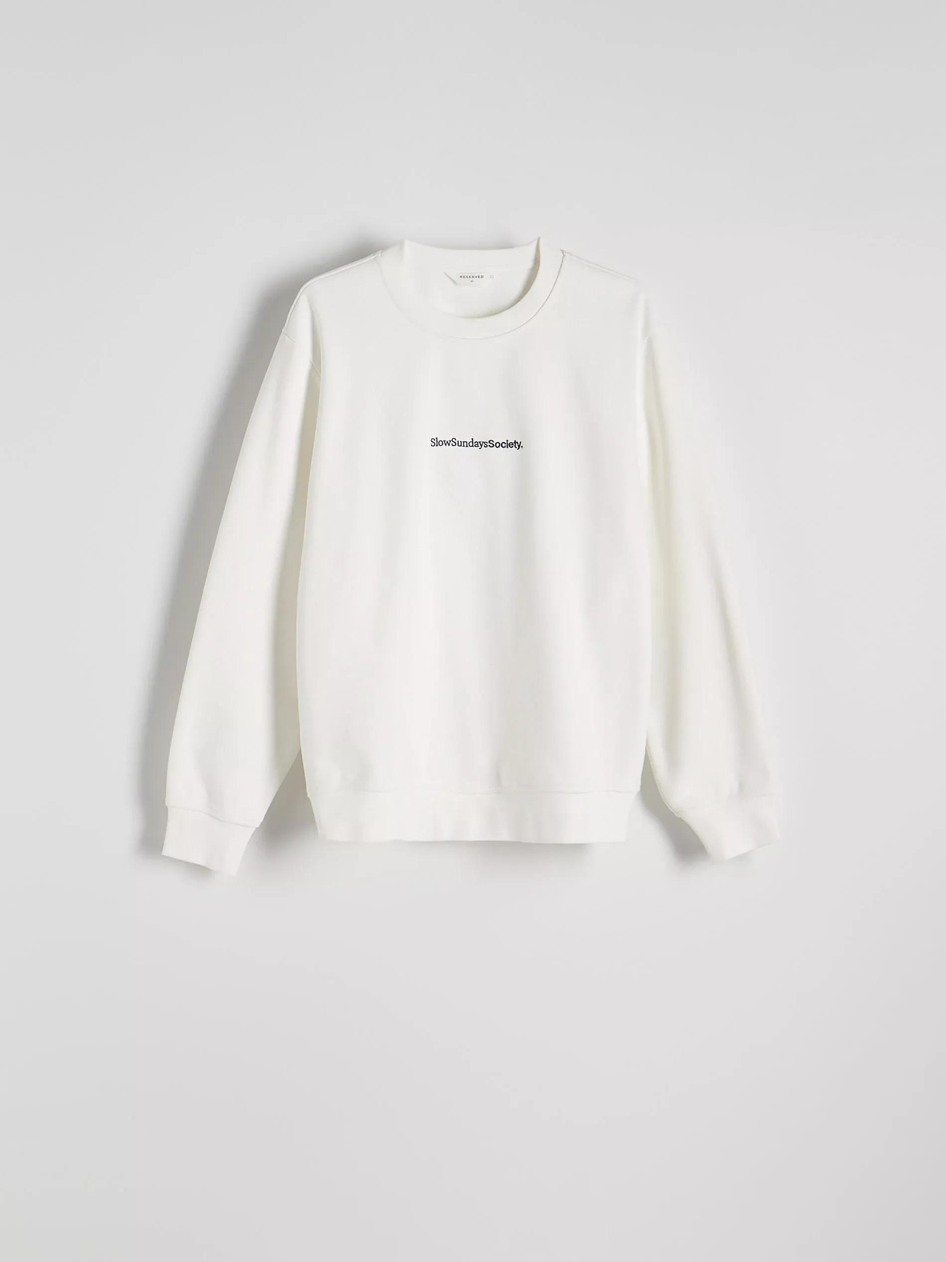 Cream Sports Blouse With Embroidery, , large image number 5