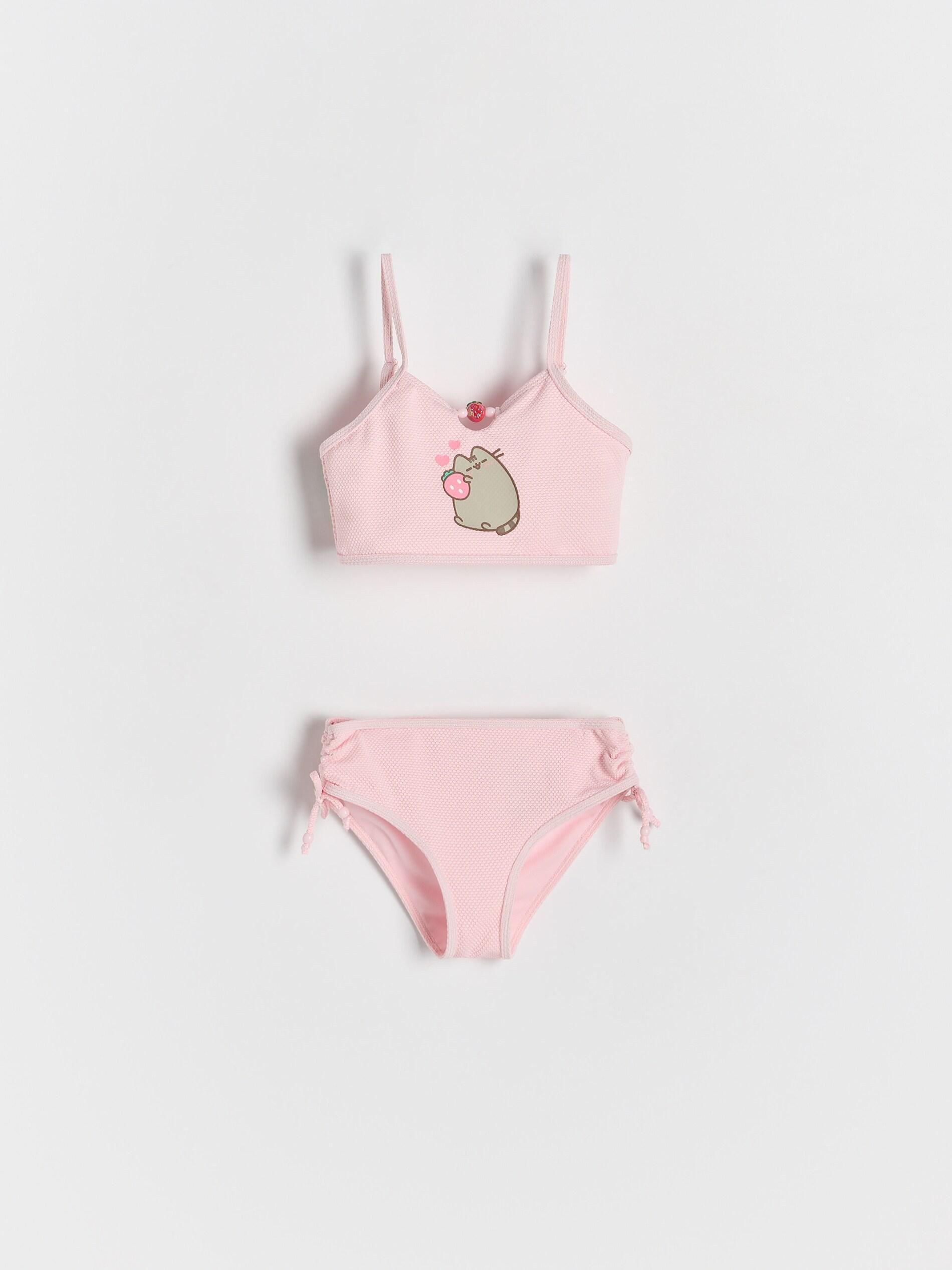 PASTEL PINK Pusheen two-piece swimsuit, Pink, medium