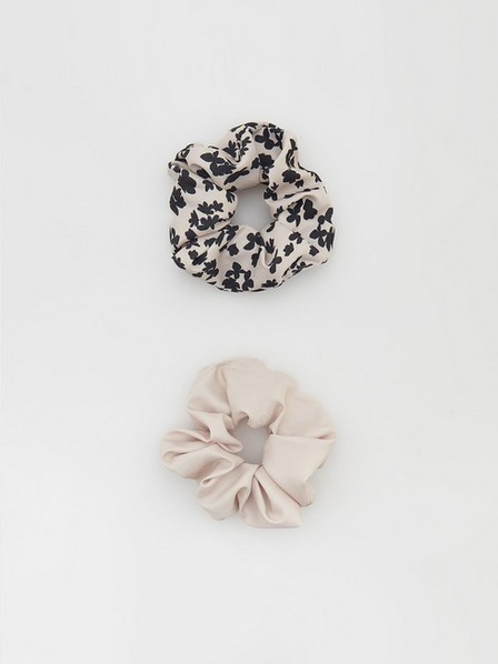 Reserved - Cream Scrunchies, Set Of 2