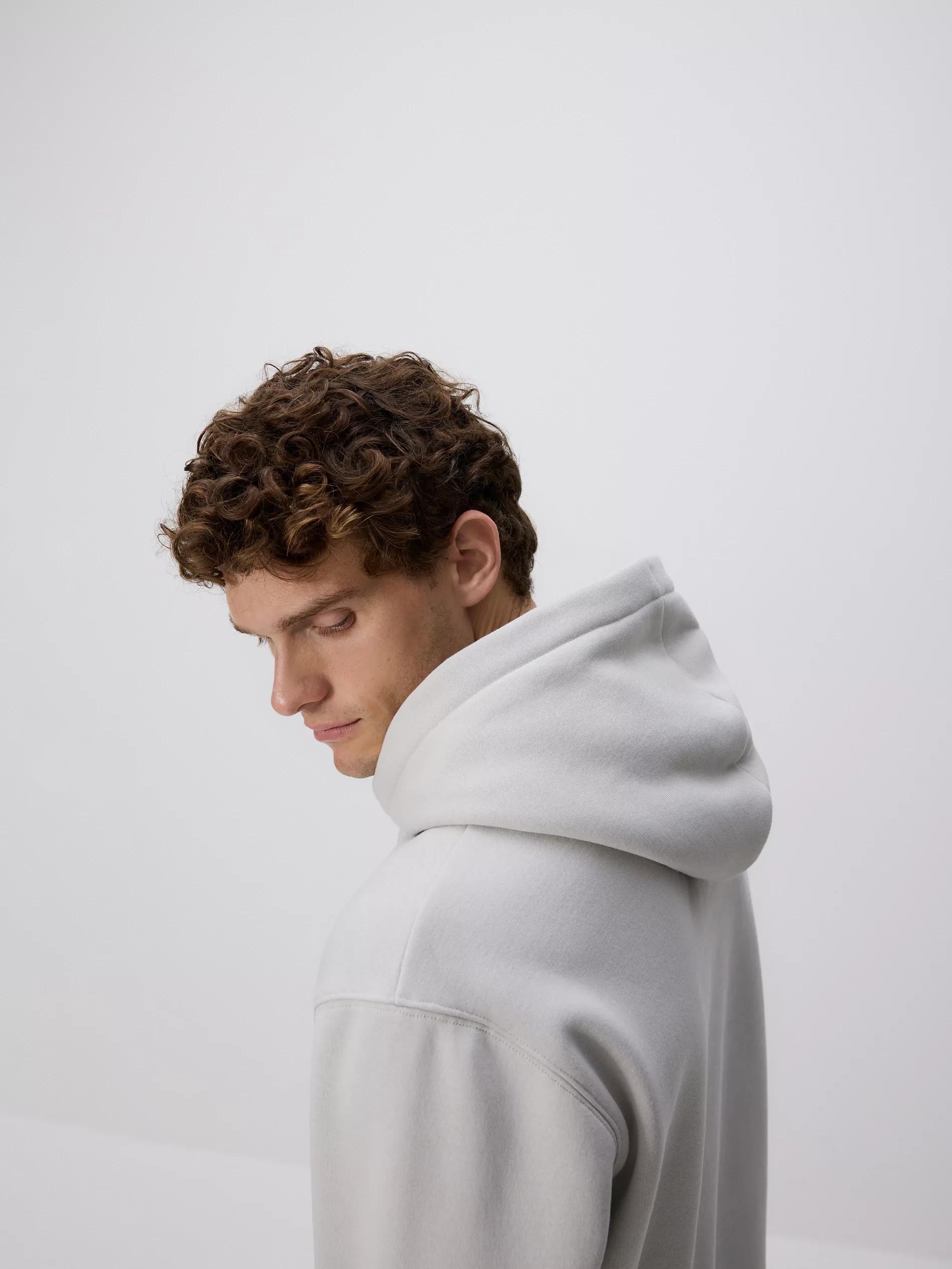 Grey Regular Fit Hoodie, , large image number 2