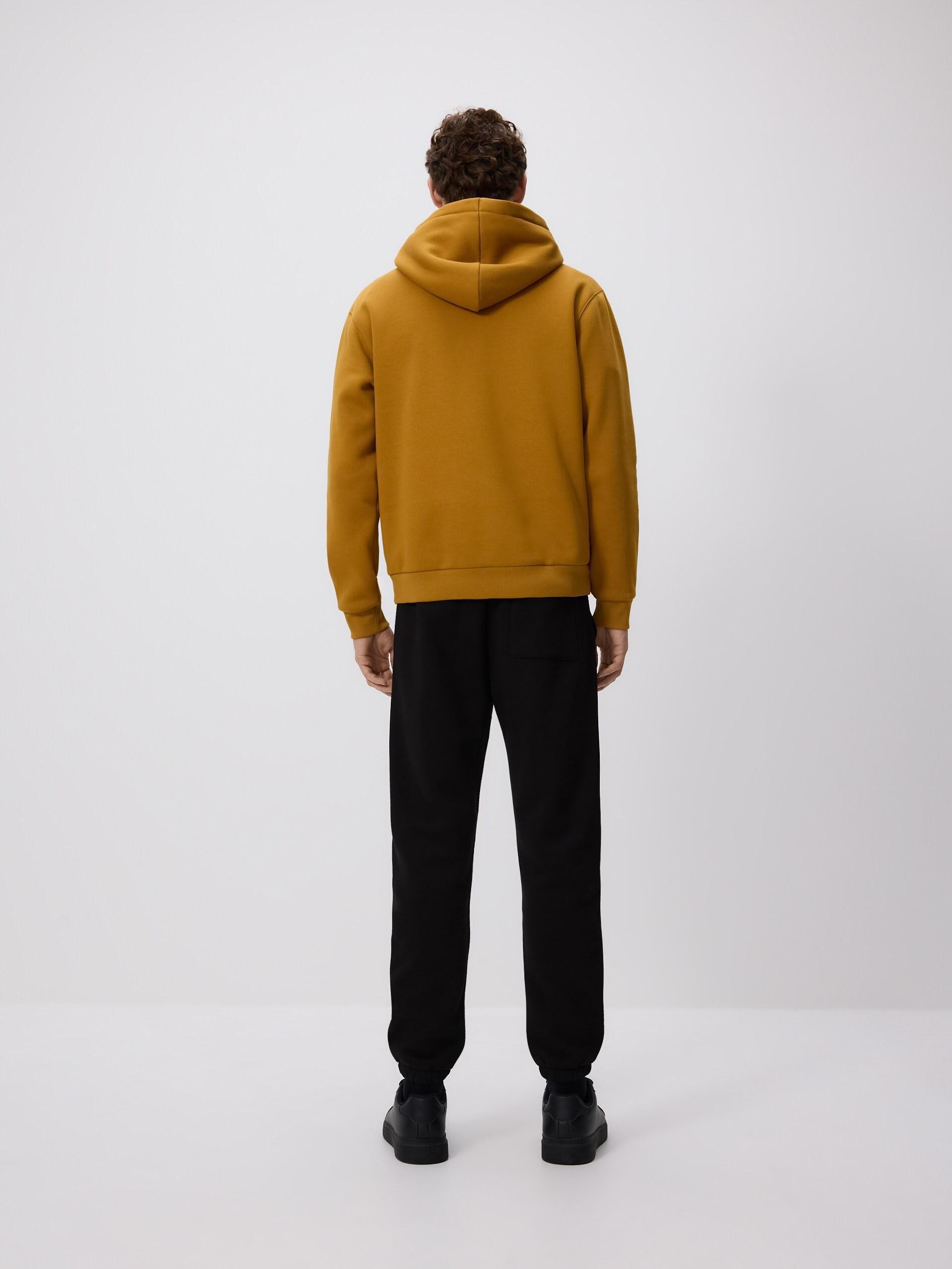 Yellow Regular Fit Hoodie, Yellow, large image number 4