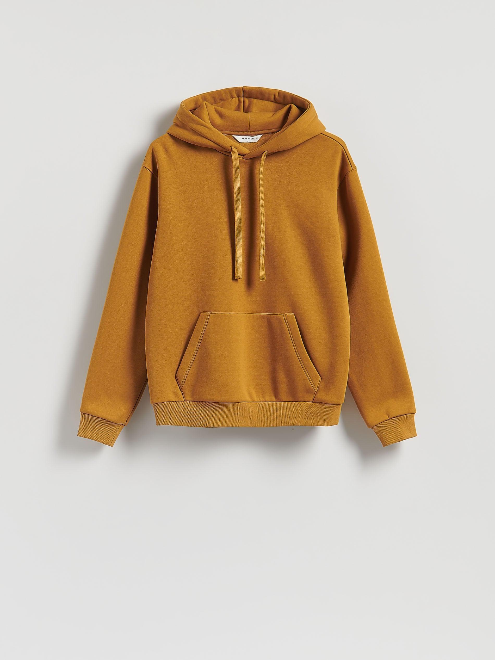Yellow Regular Fit Hoodie, , large image number 5