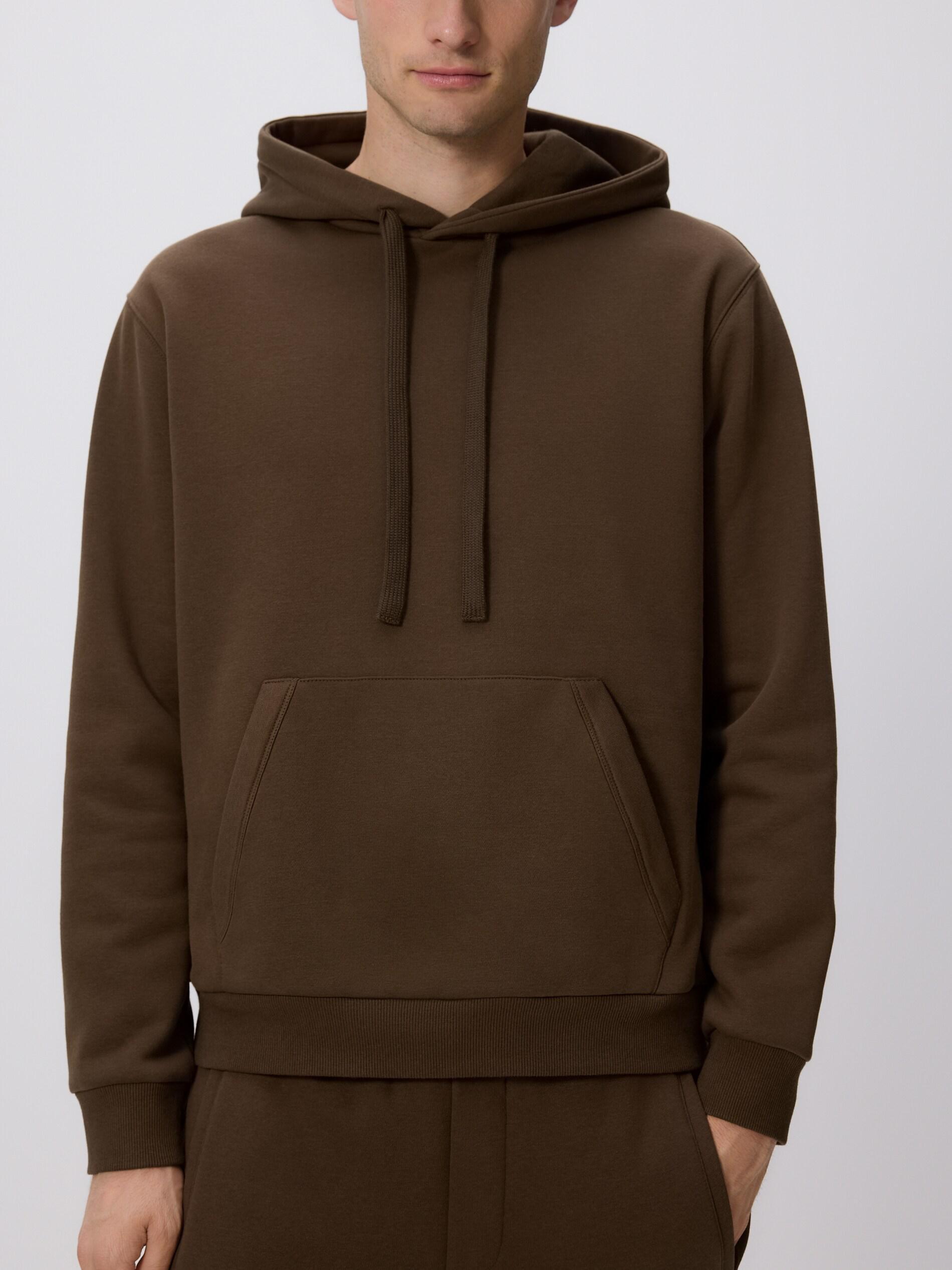 Brown Regular Fit Hoodie, Brown, large image number 1