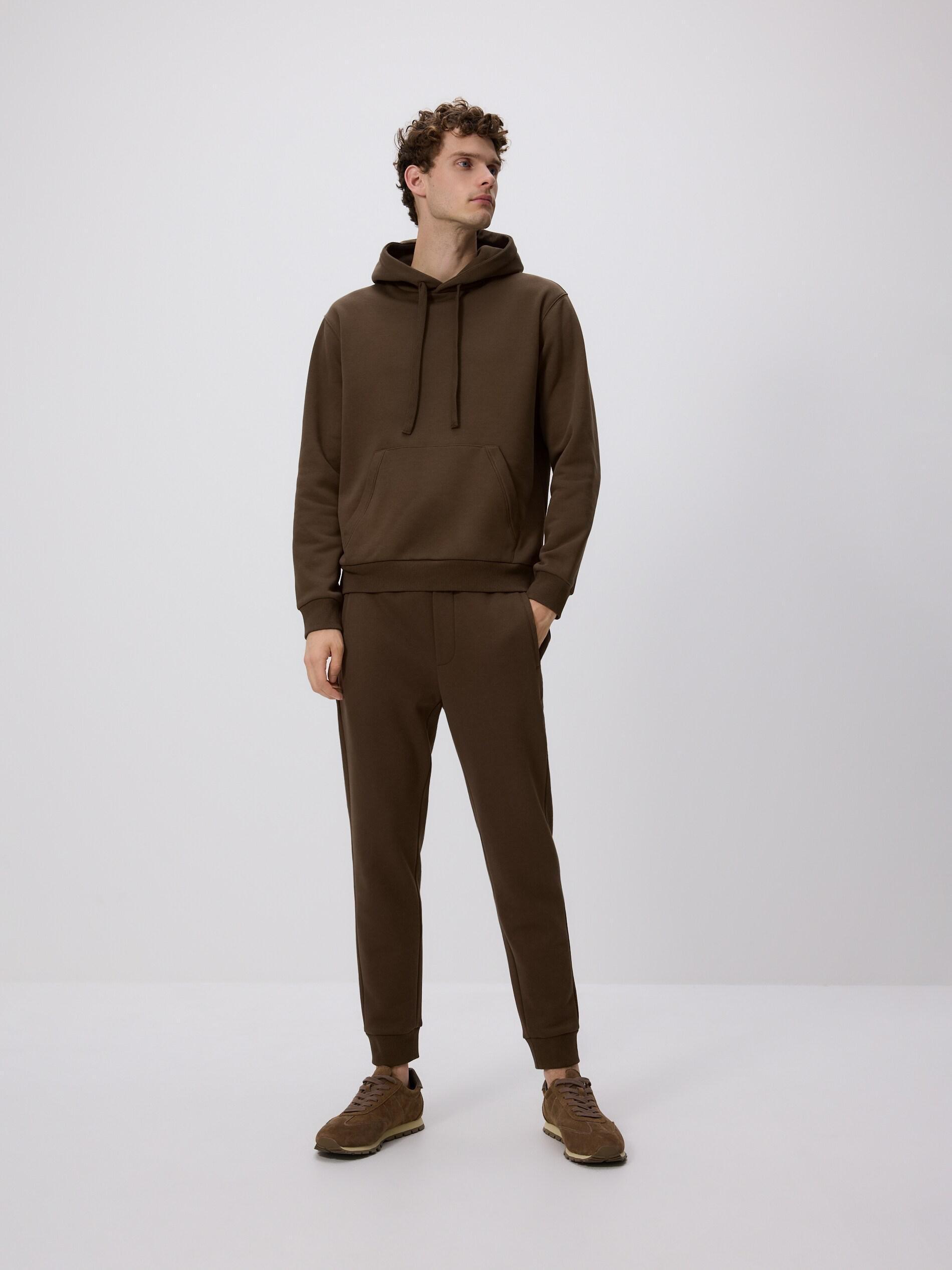Brown Regular Fit Hoodie, Brown, large image number 4