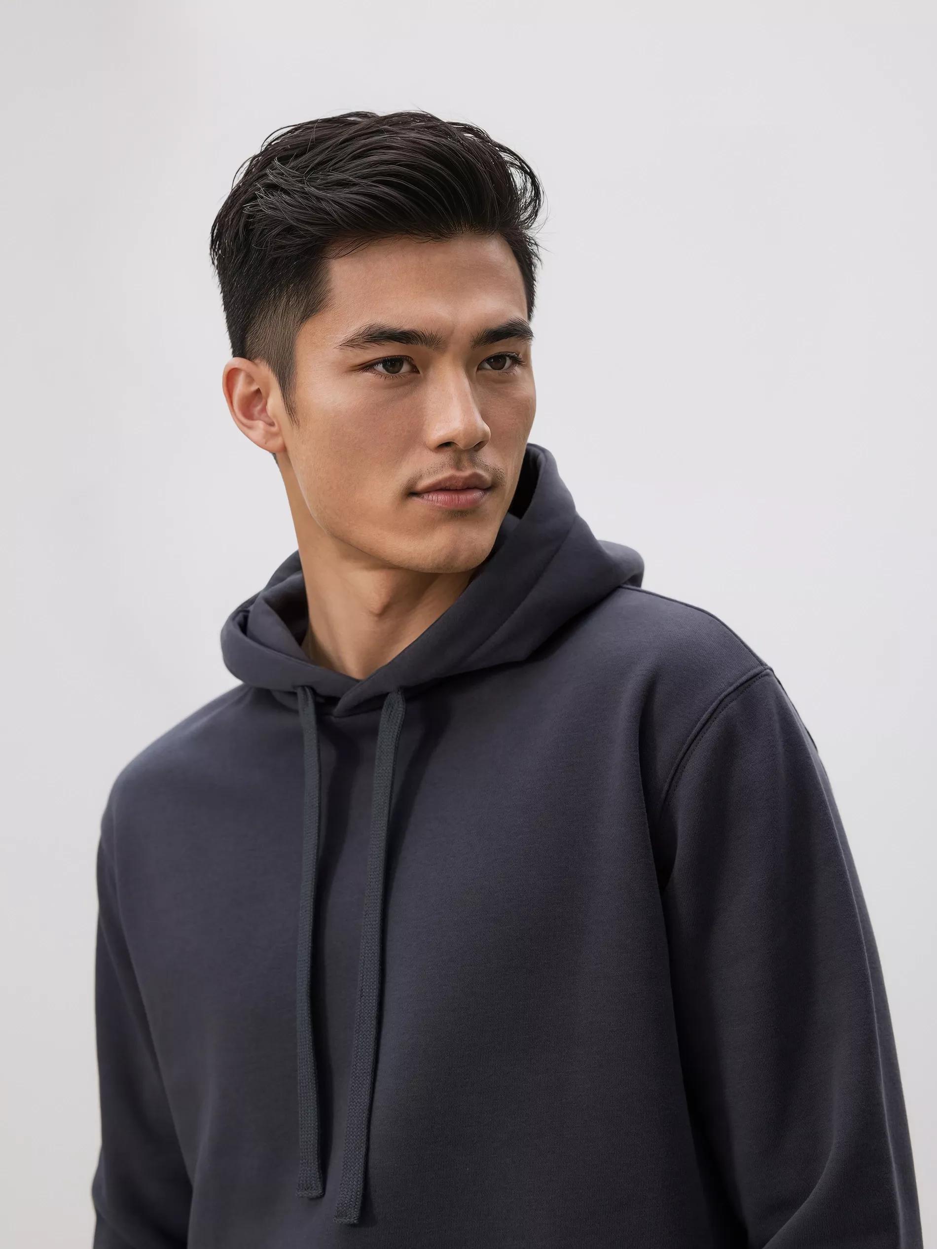 Grey Regular Fit Hoodie, Grey, medium