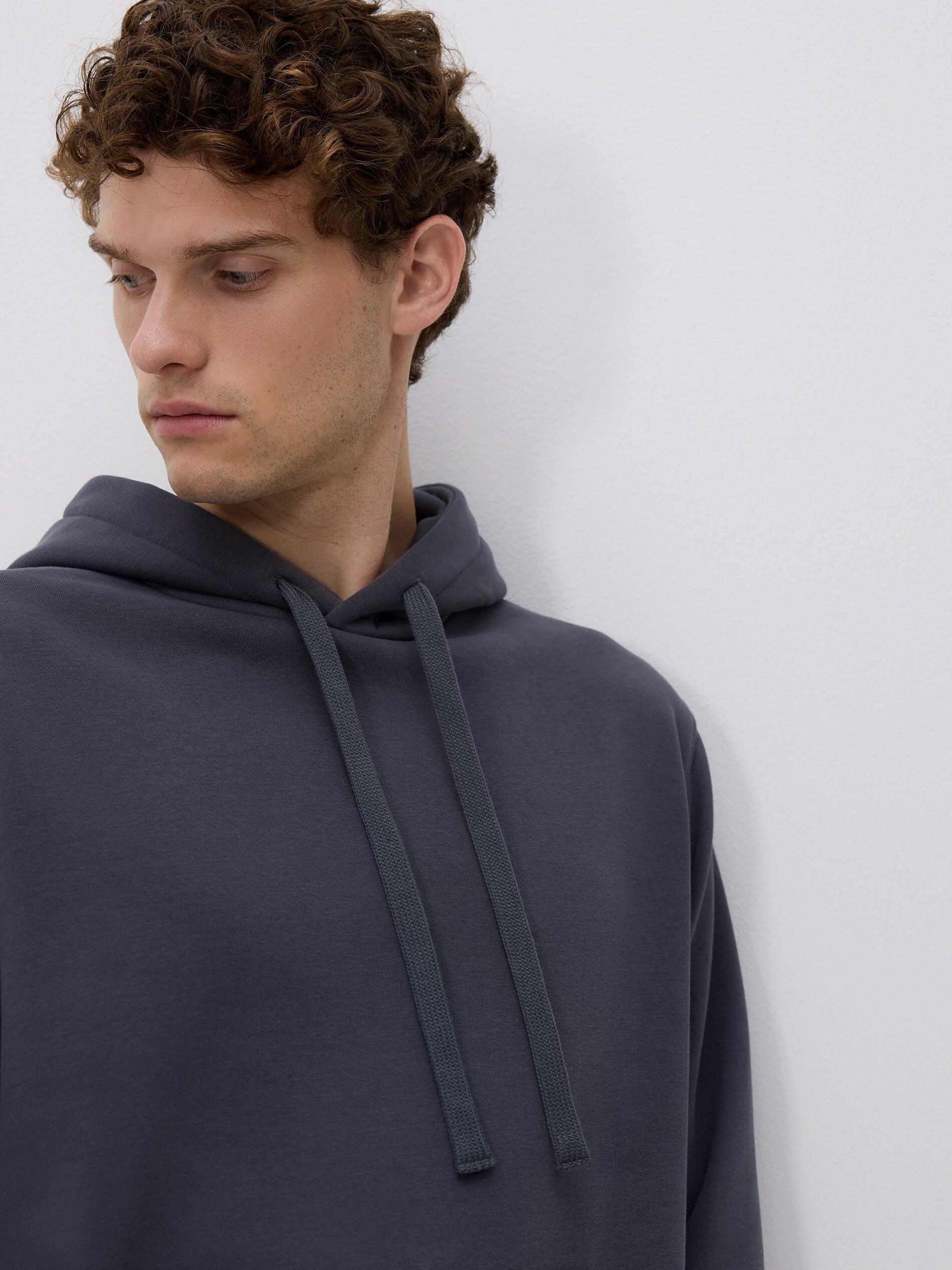 Grey Regular Fit Hoodie, Grey, large image number 2