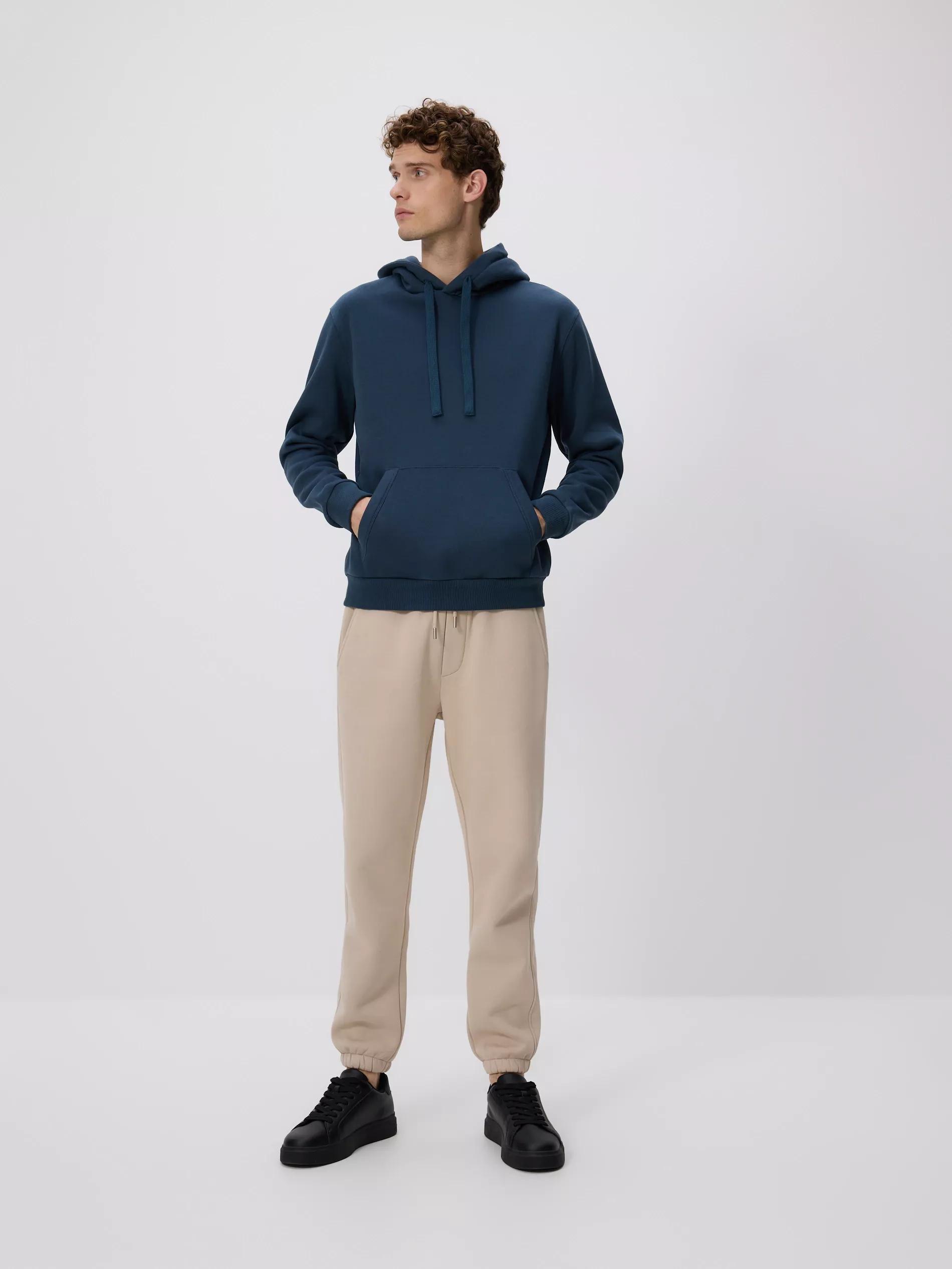 Navy Regular Fit Hoodie, Blue, large image number 4