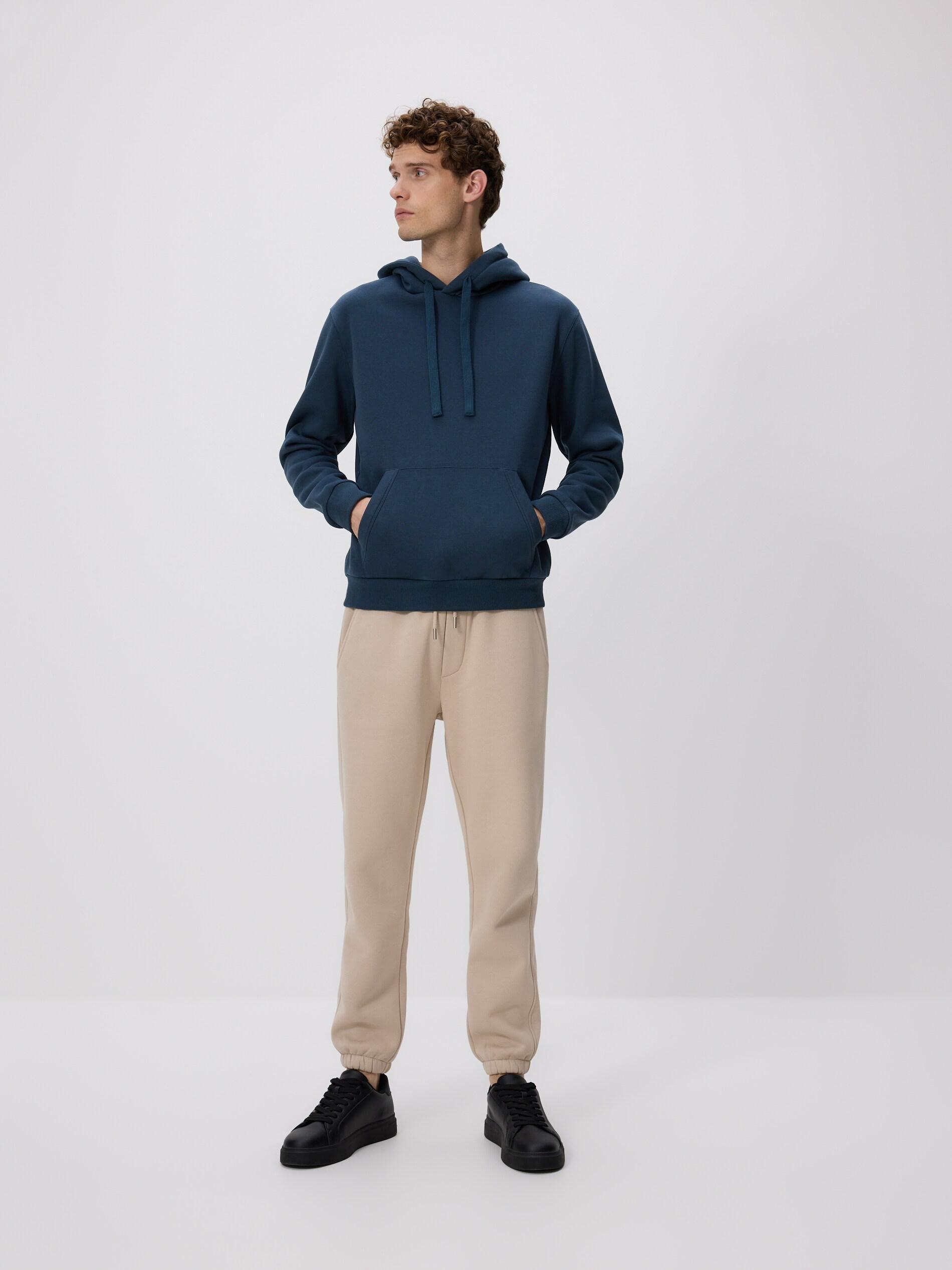 Navy Regular Fit Hoodie, Blue, large image number 4