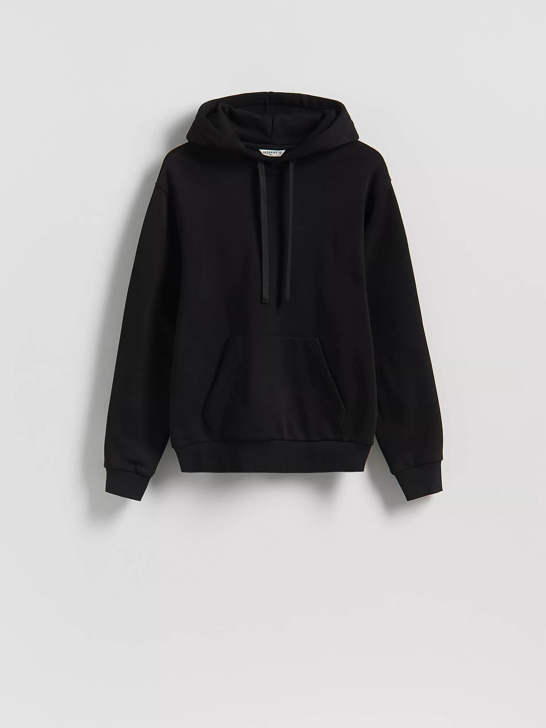 Black Regular Fit Hoodie, Black, large image number 4