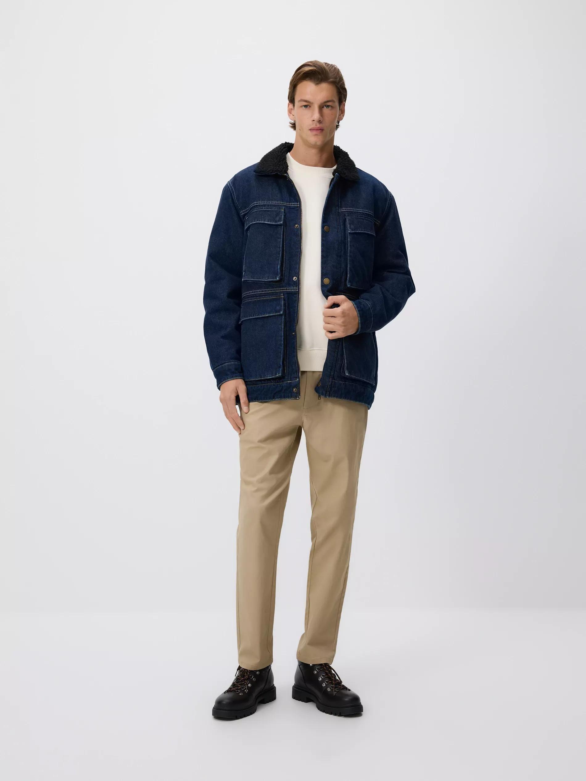 Cream Plain Cotton Rich Sweatshirt, Ivory, large image number 3