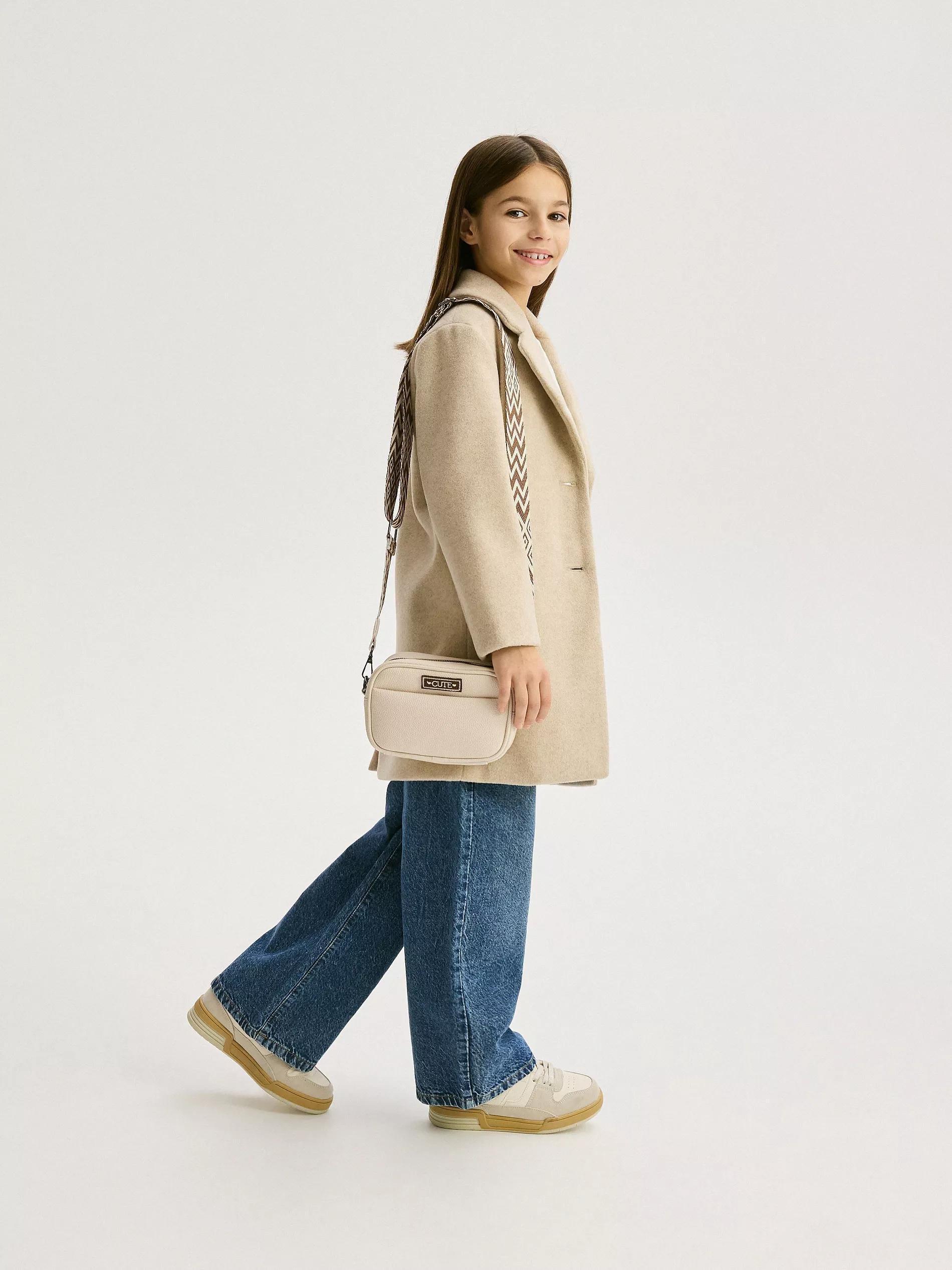 Cream Mini Eco-Leather Purse, Ivory, large image number 4