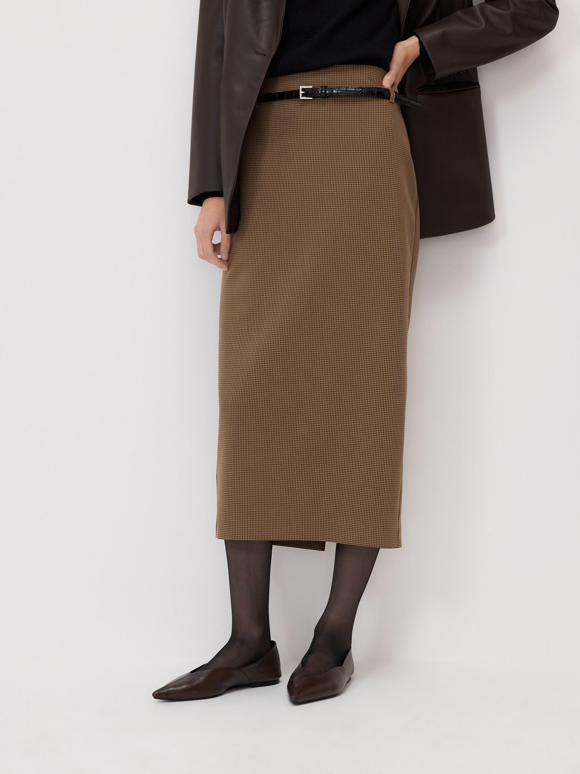 MULTICOLOR Midi skirt with belt, Multicolor, large image number 0