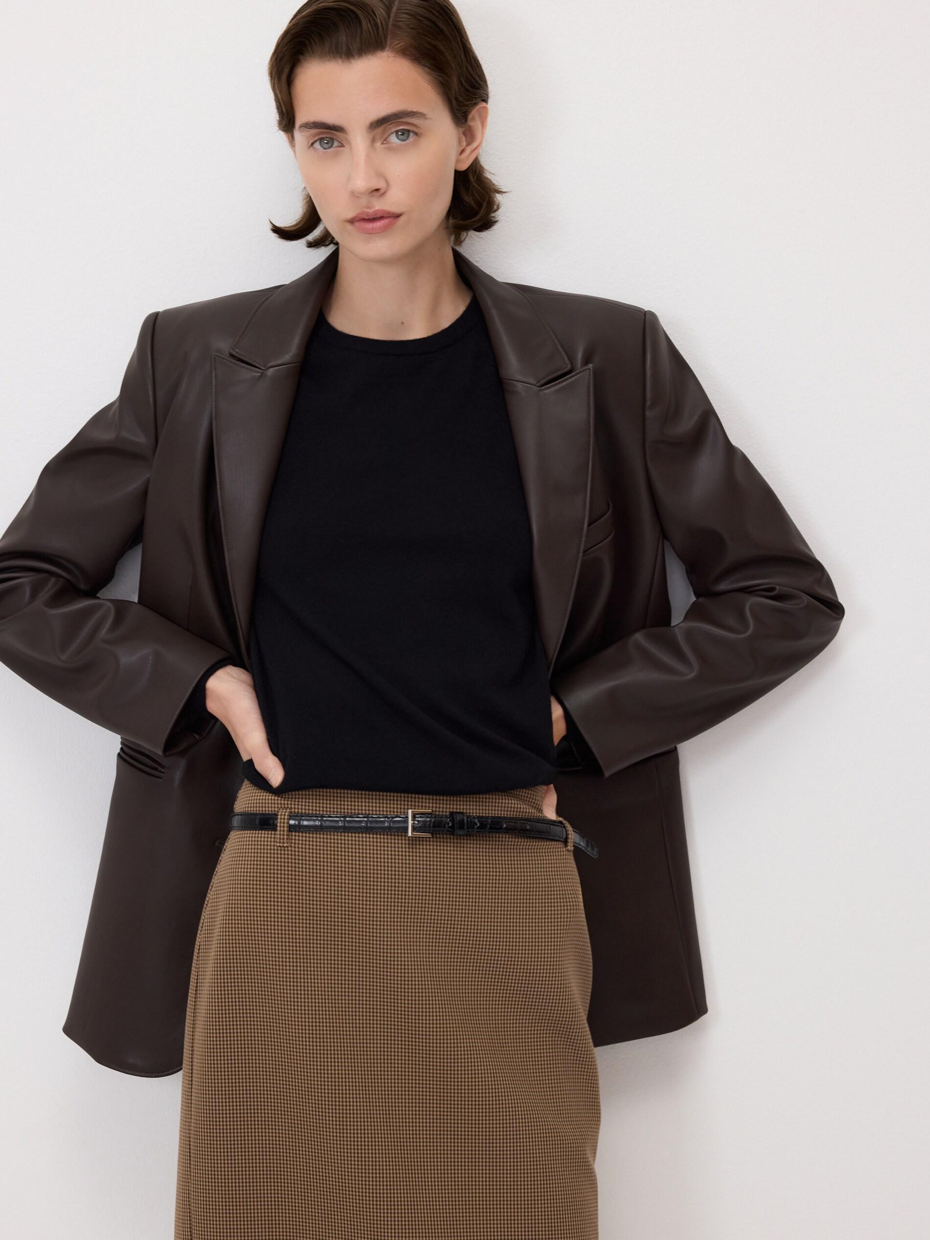 MULTICOLOR Midi skirt with belt, Multicolor, medium