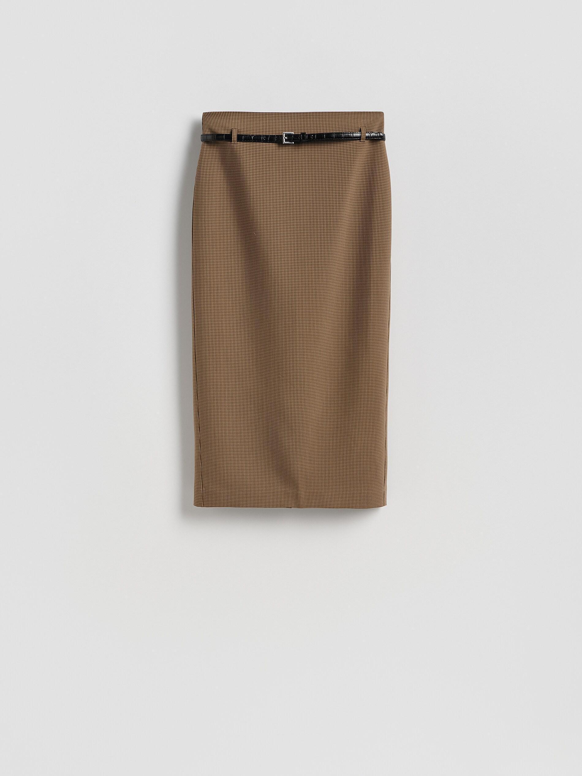 MULTICOLOR Midi skirt with belt, Multicolor, large image number 4