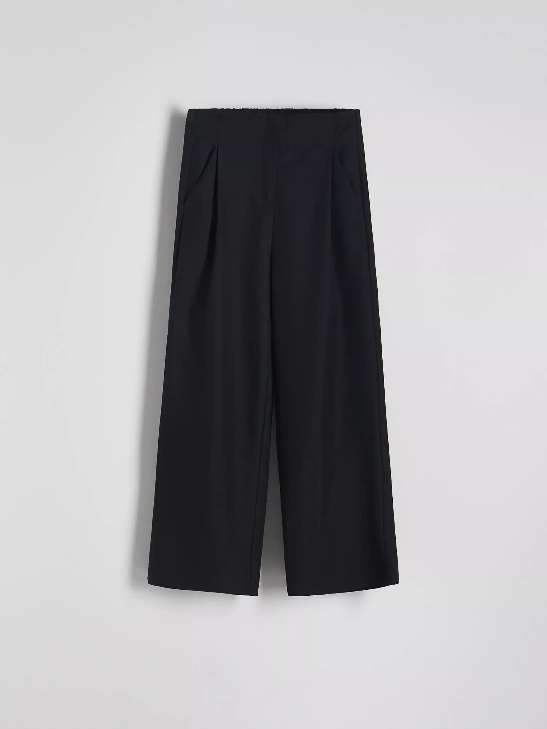 Black Pleated Trousers, Black, large image number 8