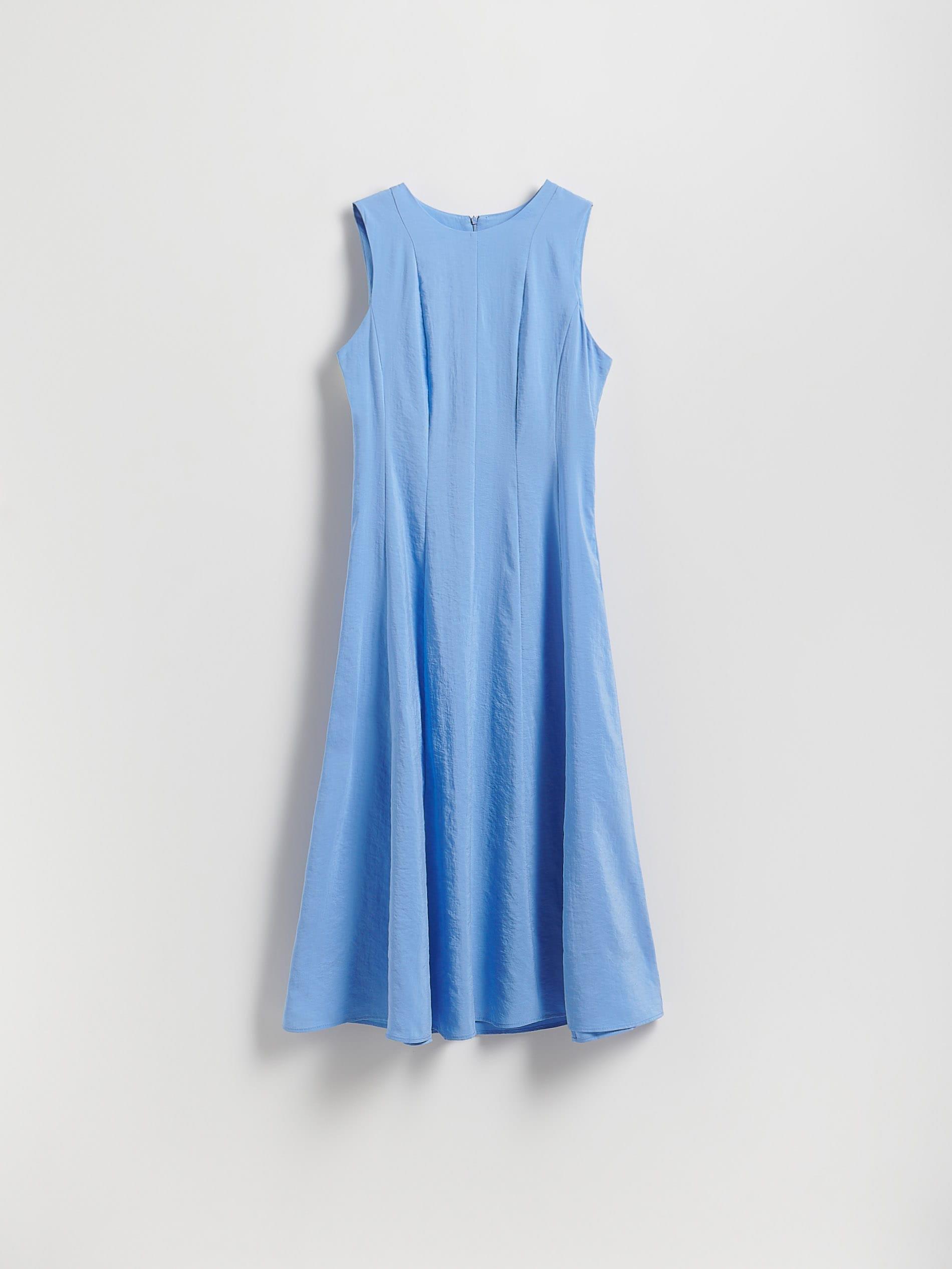 Blue Modal Rich Midi Dress, , large image number 4