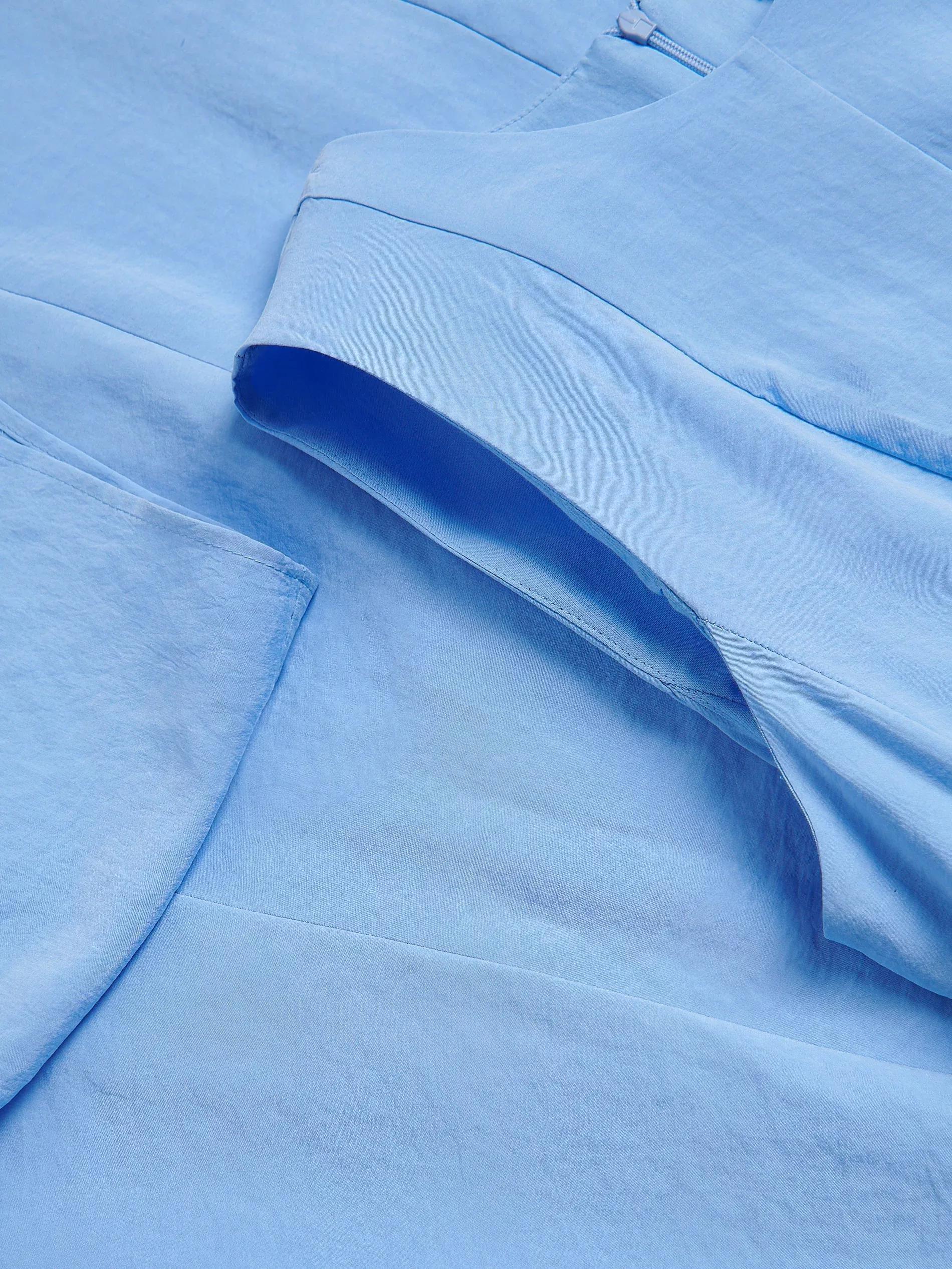 Blue Modal Rich Midi Dress, , large image number 5