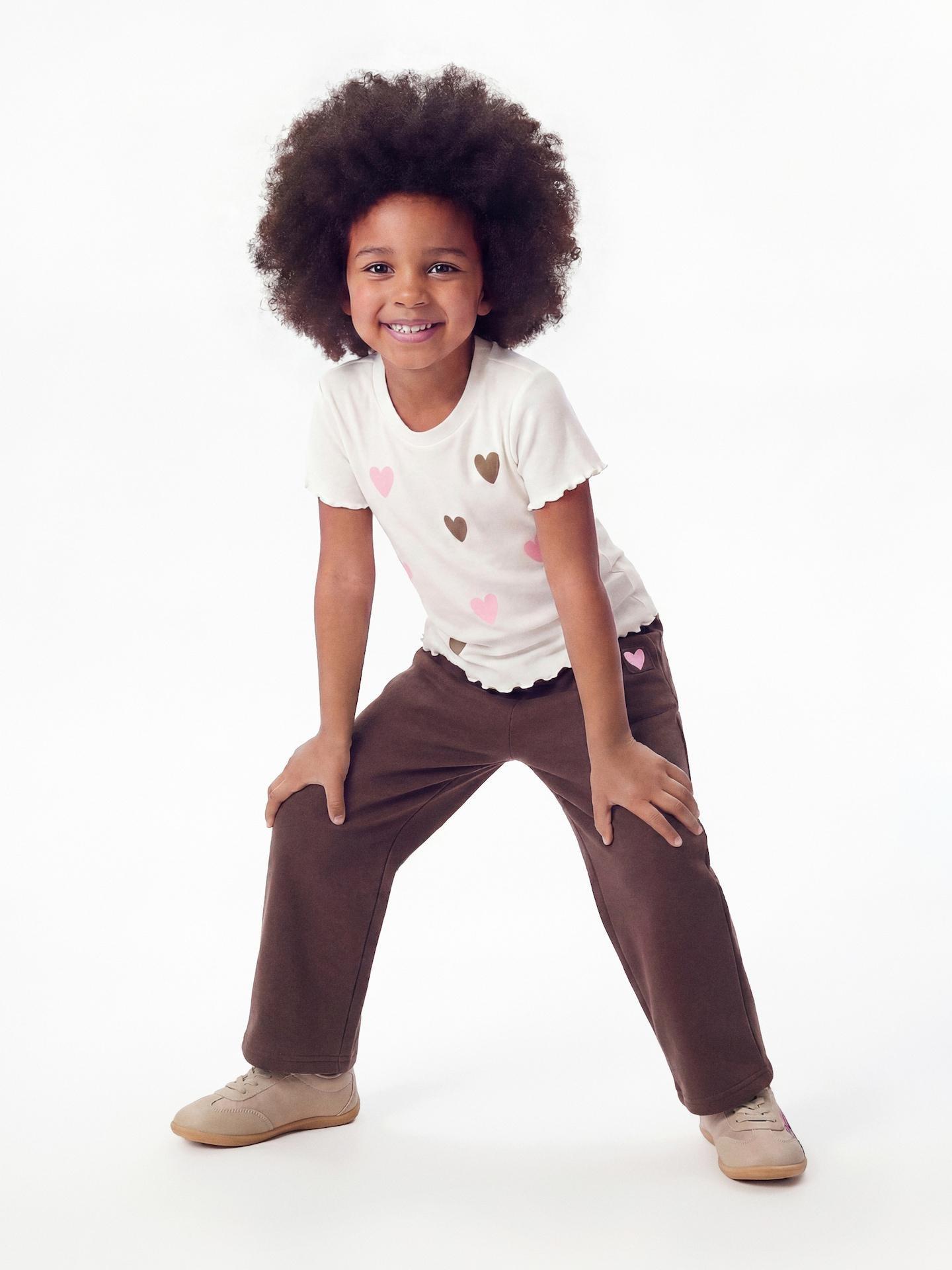 Brown Loose Sweatpants, Brown, medium