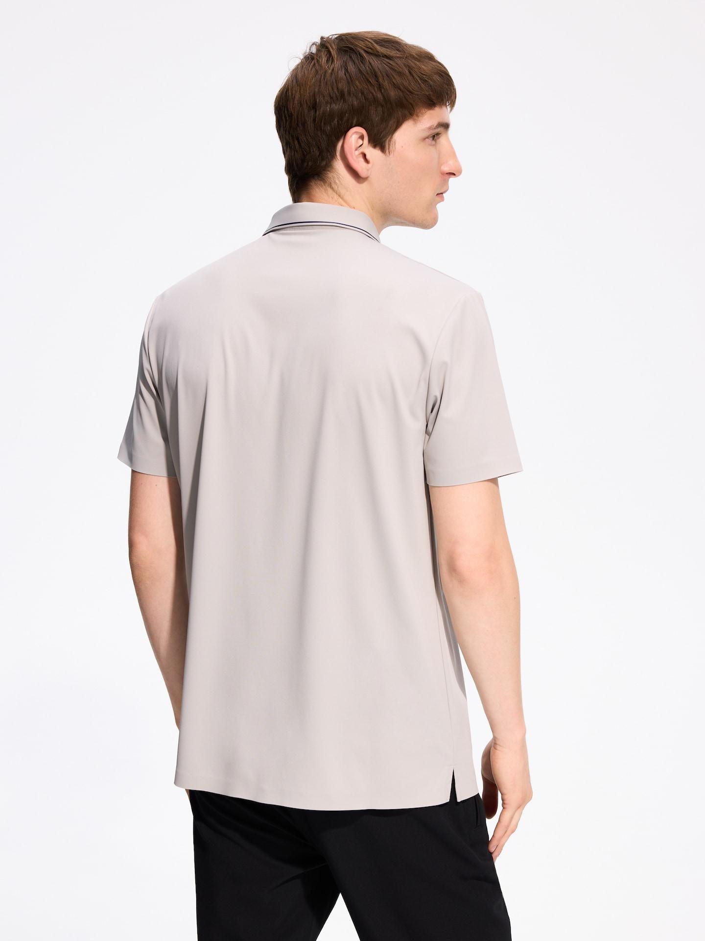 Grey Regular Fit Polo Shirt, Light grey, medium