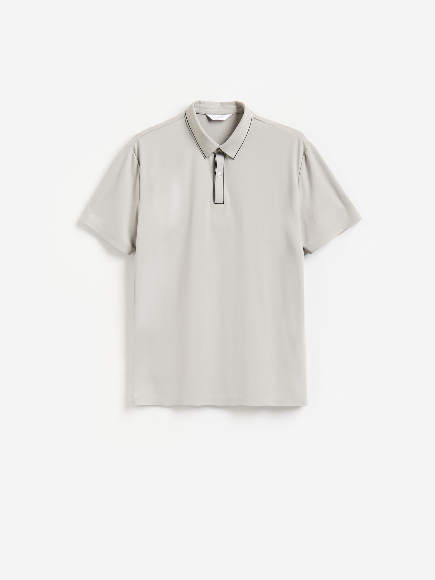 Grey Regular Fit Polo Shirt, Light grey, large image number 3