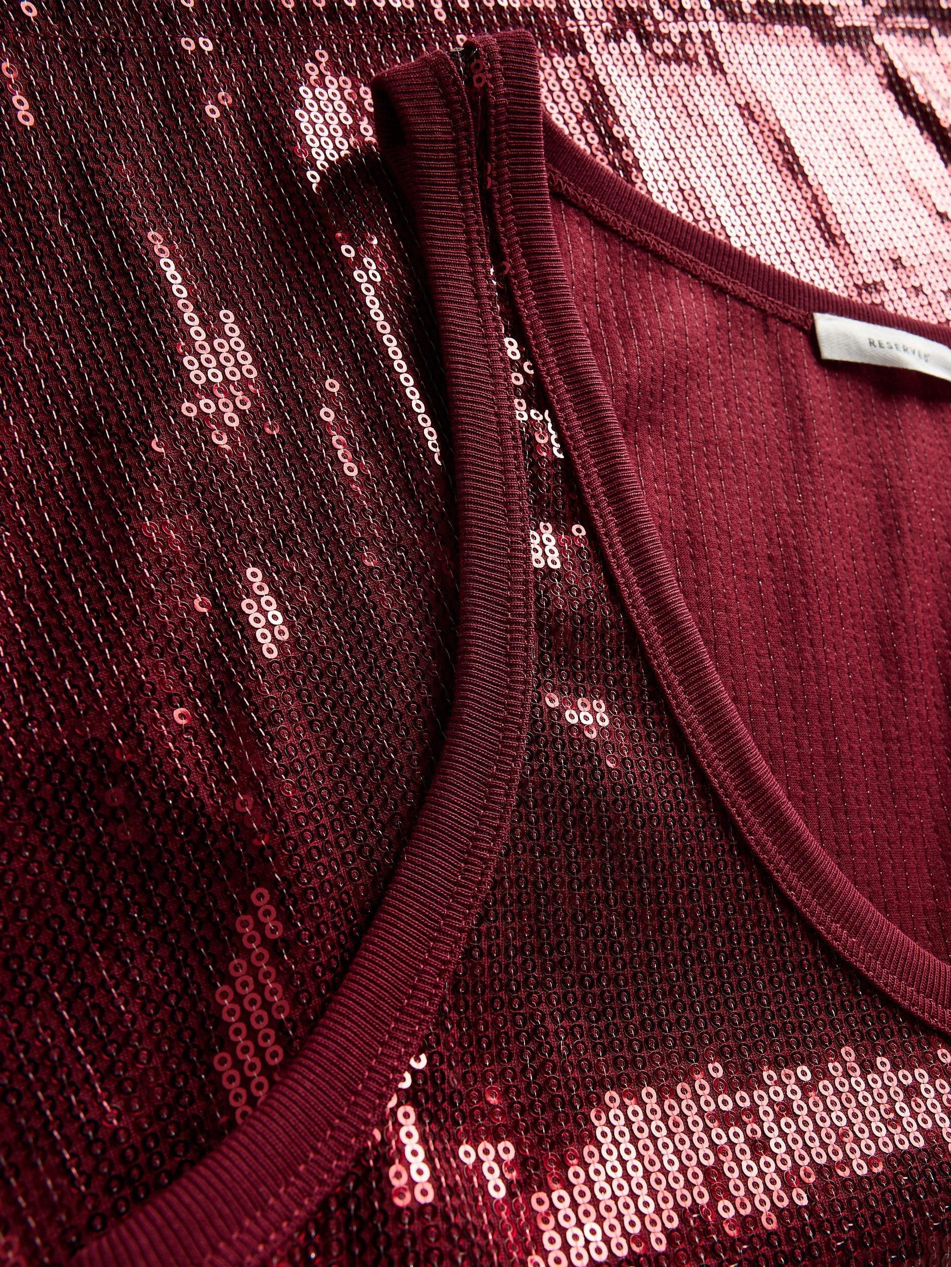 Maroon Sequin Top, , large image number 6