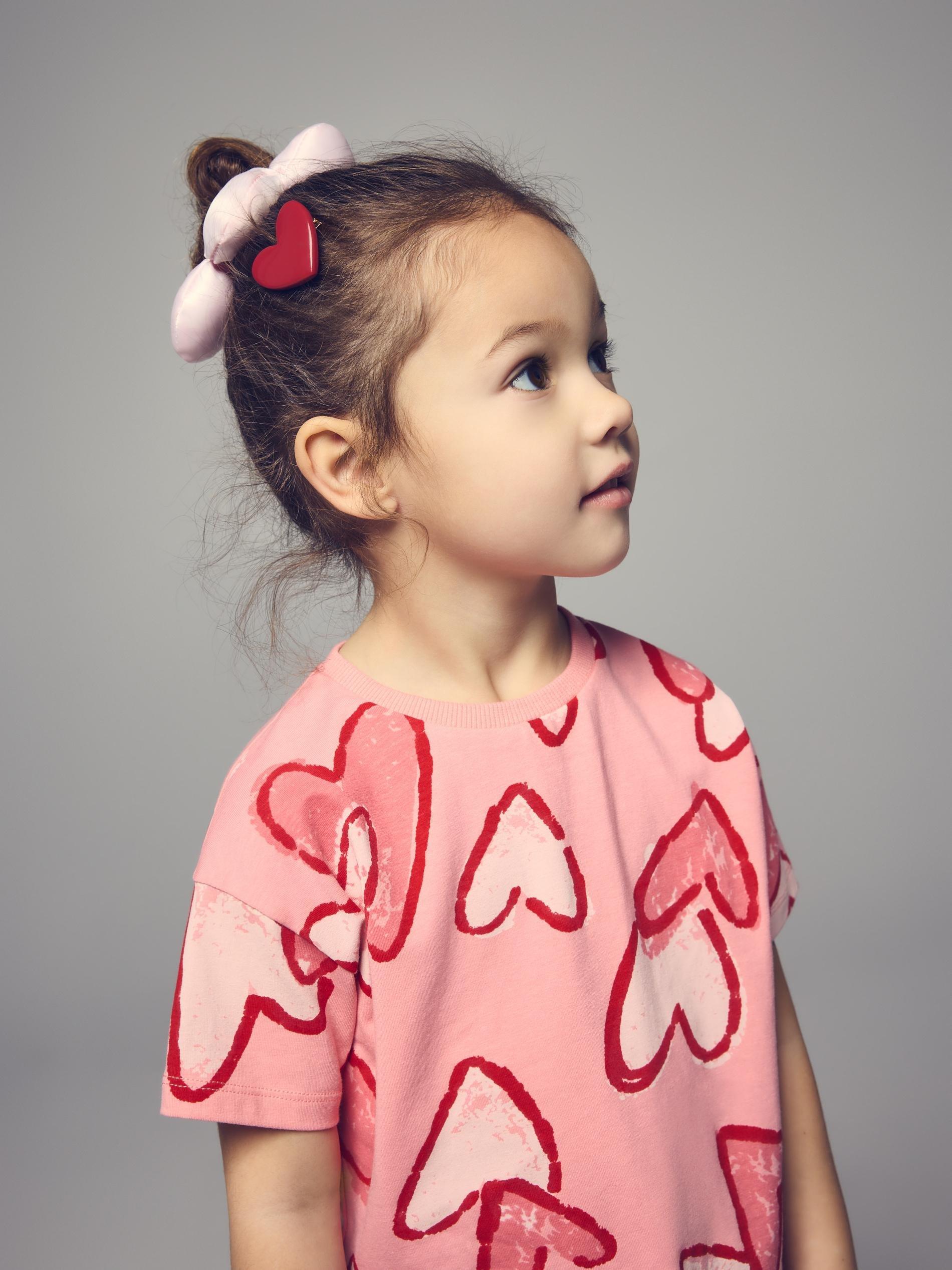 Pink Patterned T-Shirt, Pink, medium