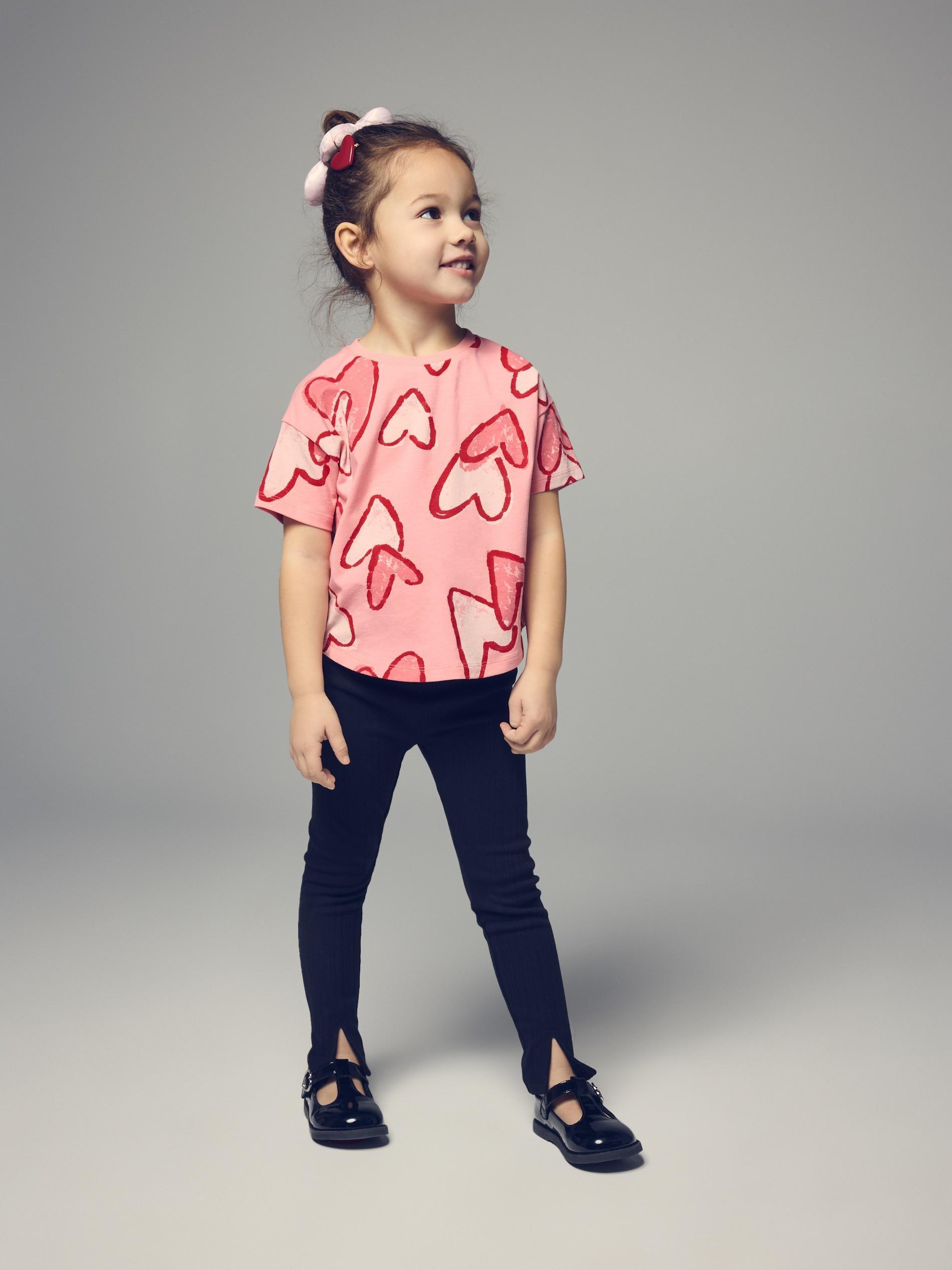 Pink Patterned T-Shirt, Pink, medium