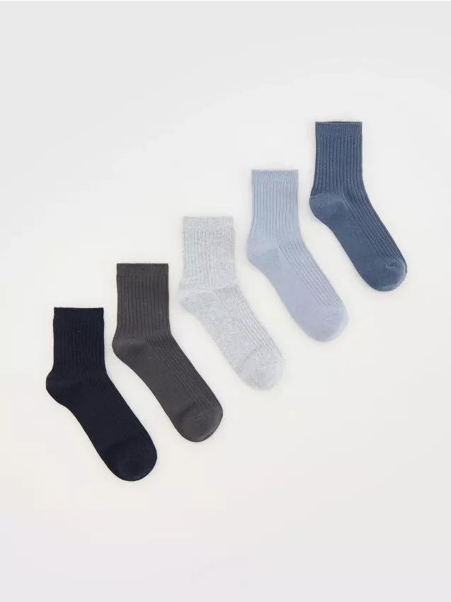 Grey Socks,Set Of 5, , large image number 0