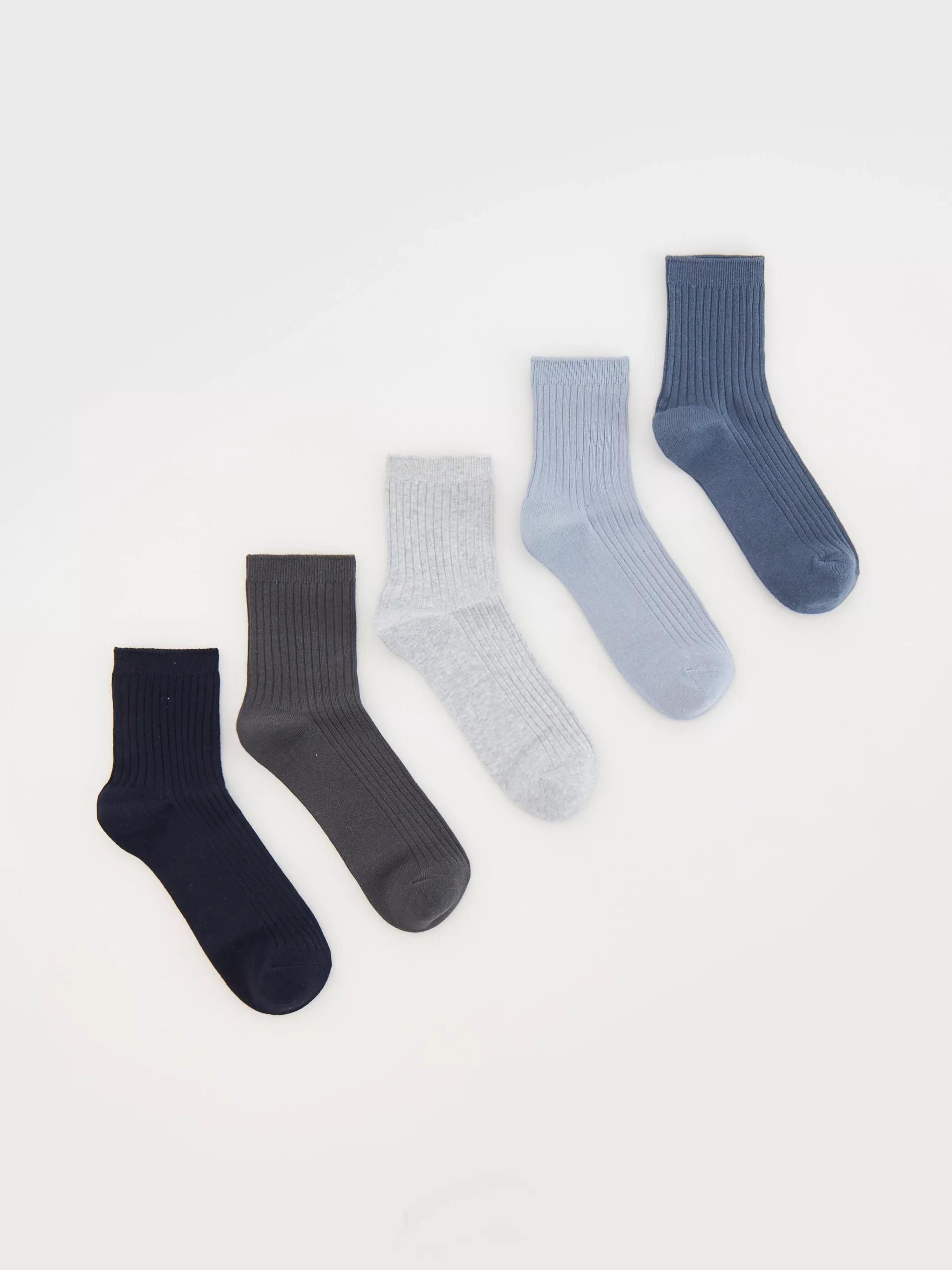 Grey Socks,Set Of 5, , large image number 1