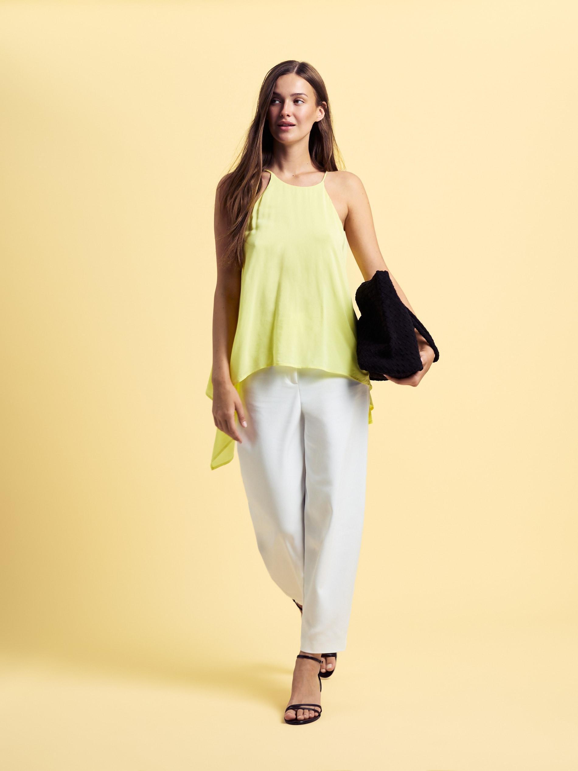 White Barrel Leg Trousers, White, large image number 4