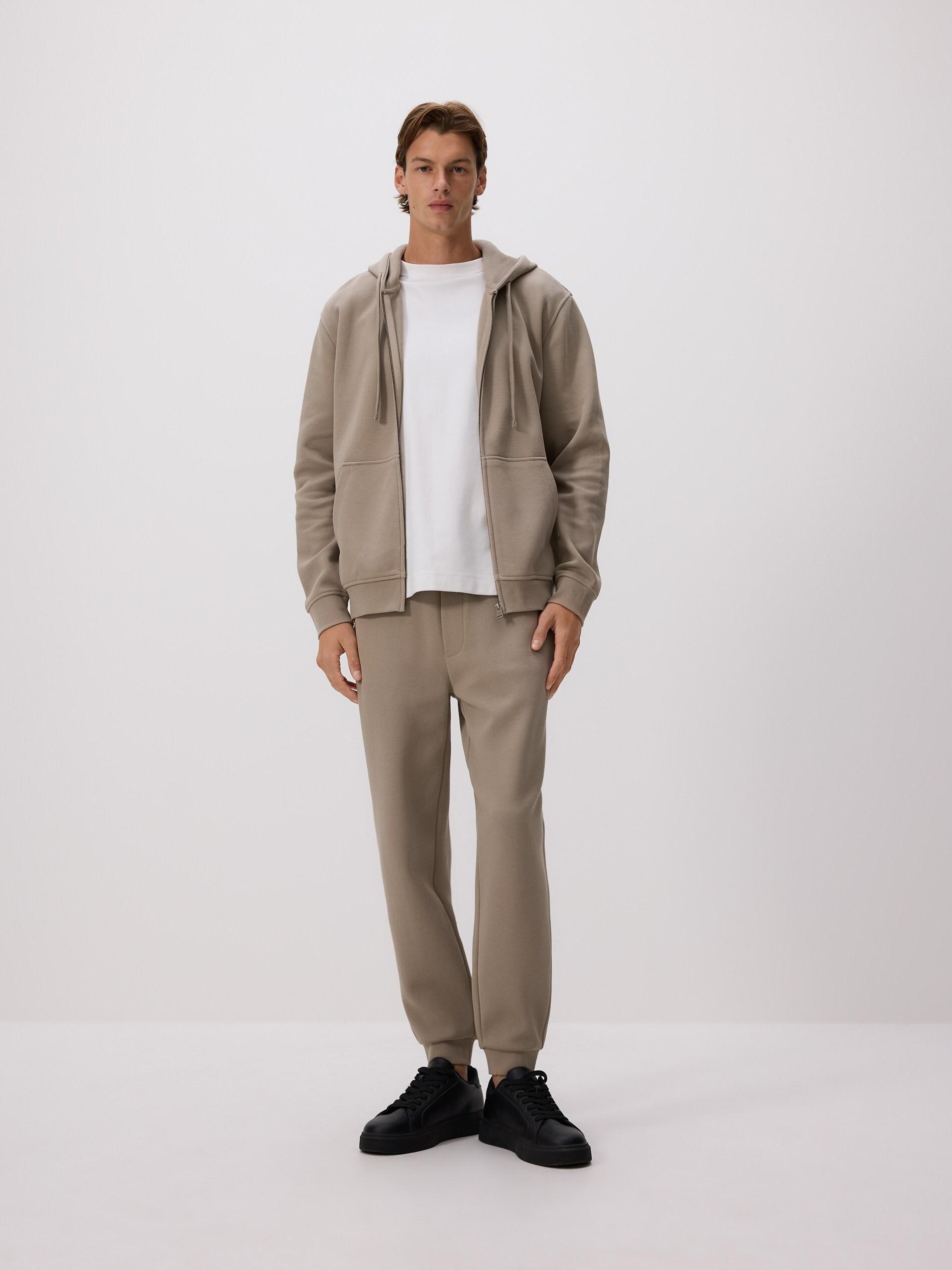 Brown Regular Fit Hoodie, Brown, large image number 1