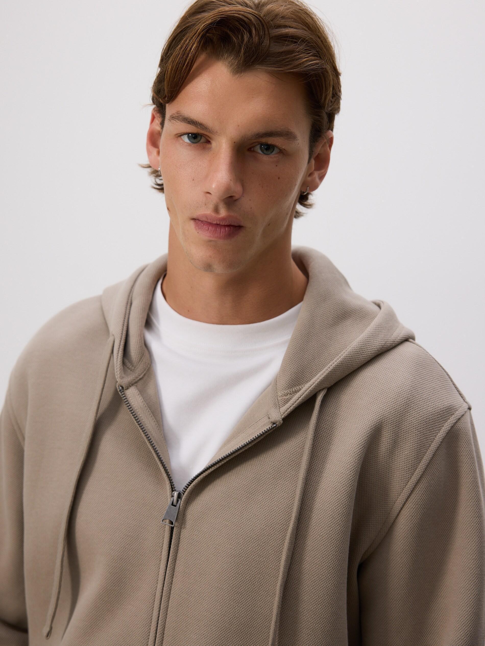 Brown Regular Fit Hoodie, Brown, large image number 2