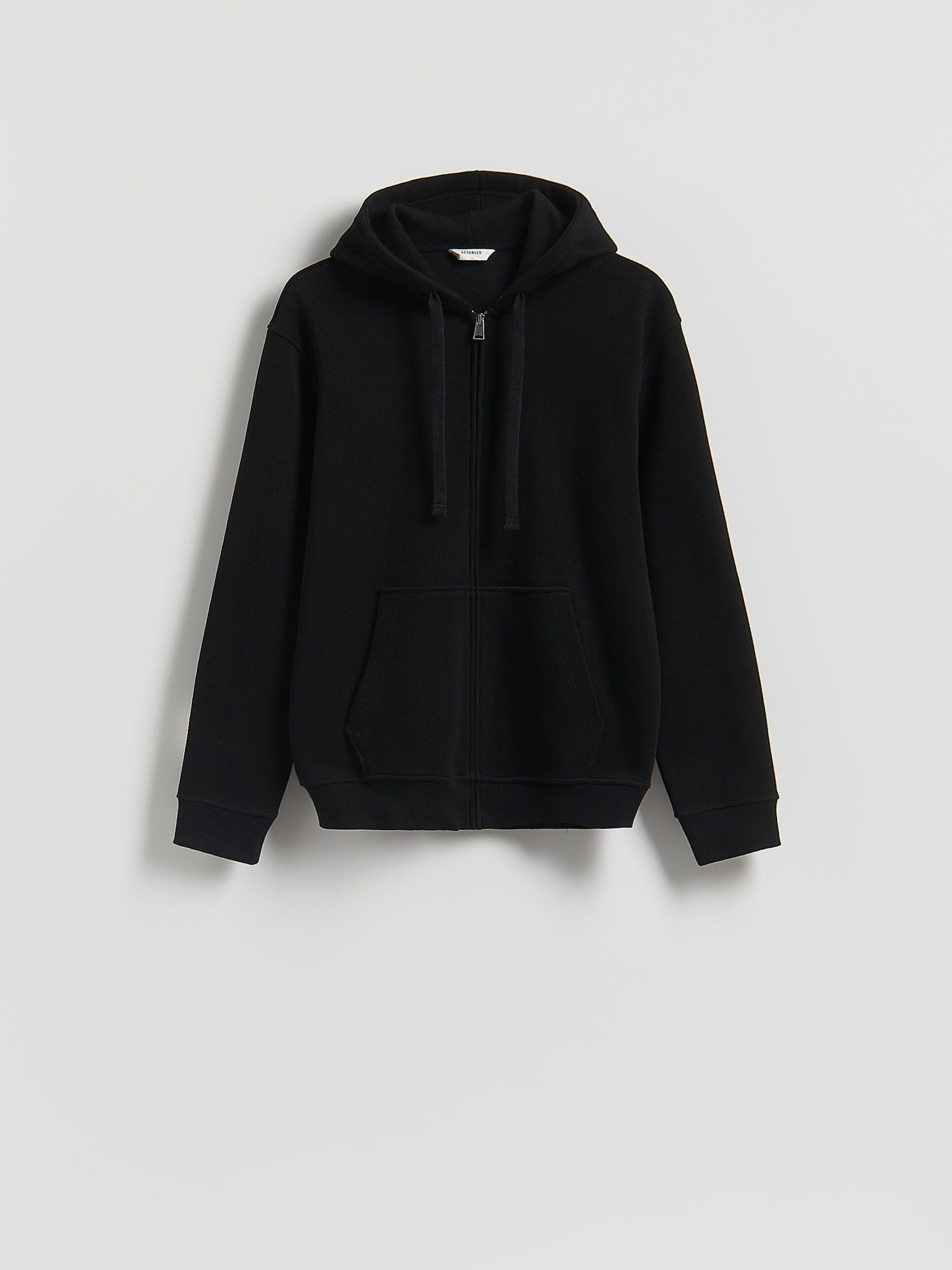 Black Regular Fit Hoodie, Black, large image number 0