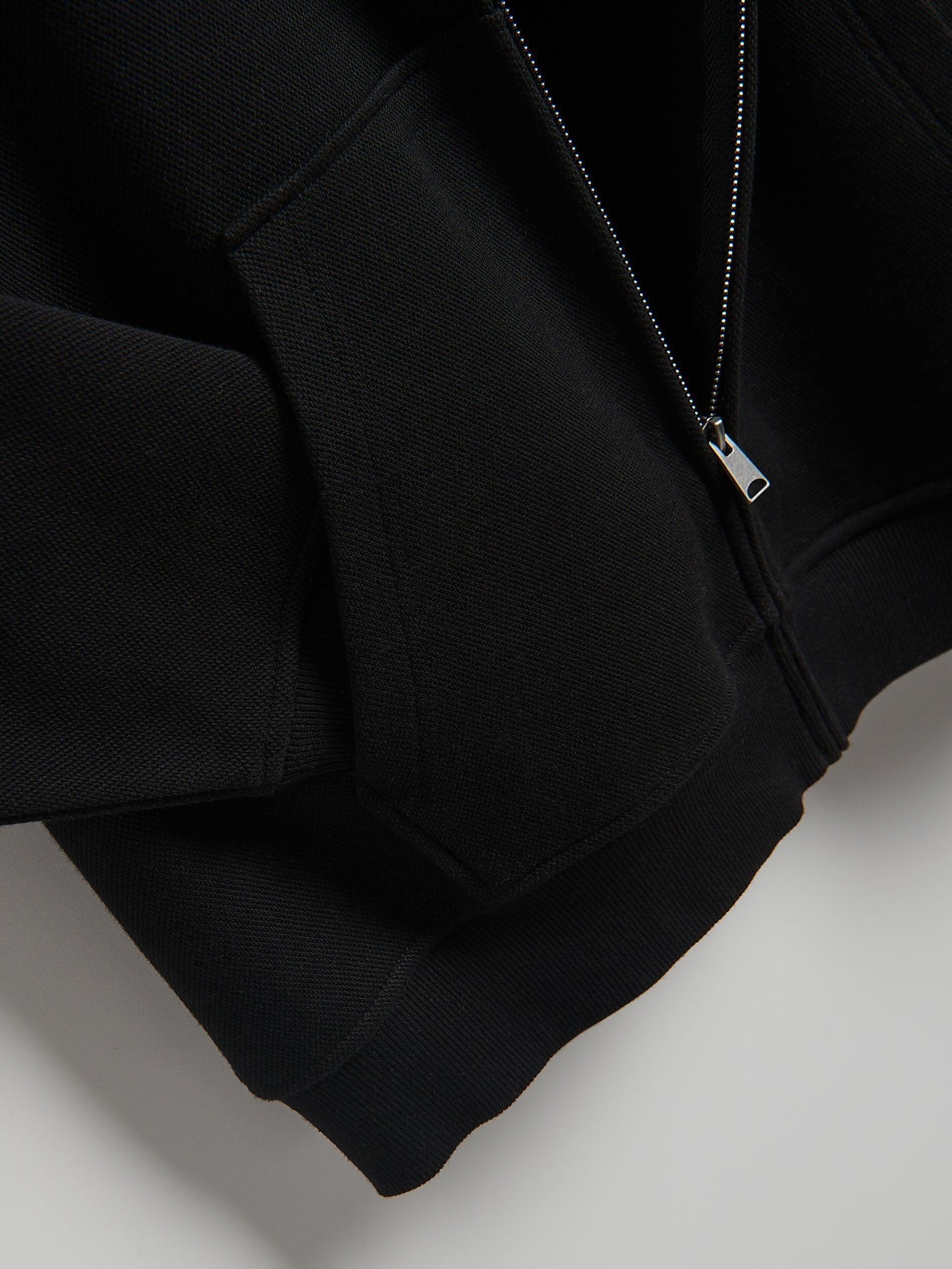 Black Regular Fit Hoodie, Black, large image number 5