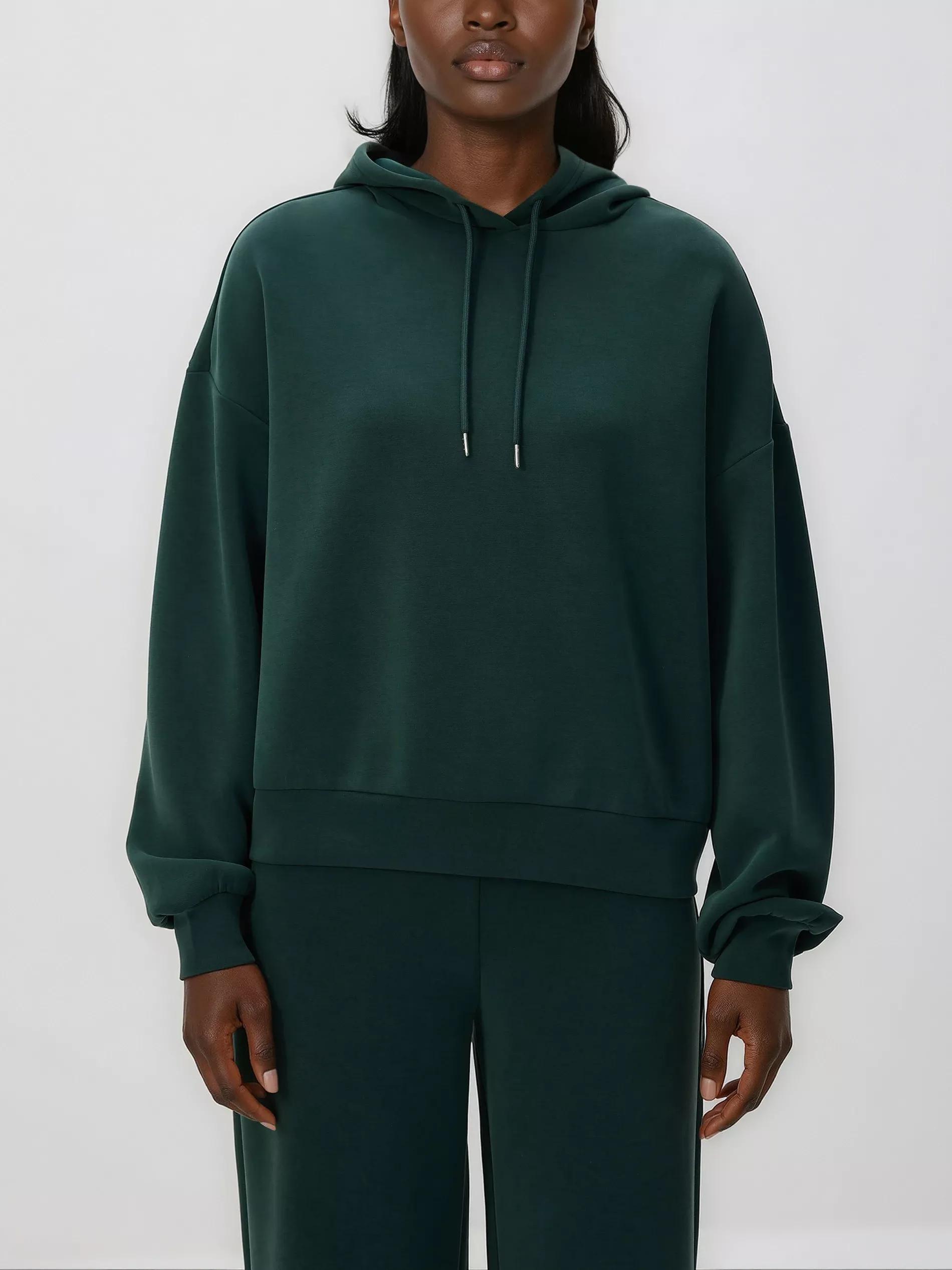 Green Modal Blend Sweatshirt, Turquoise, medium