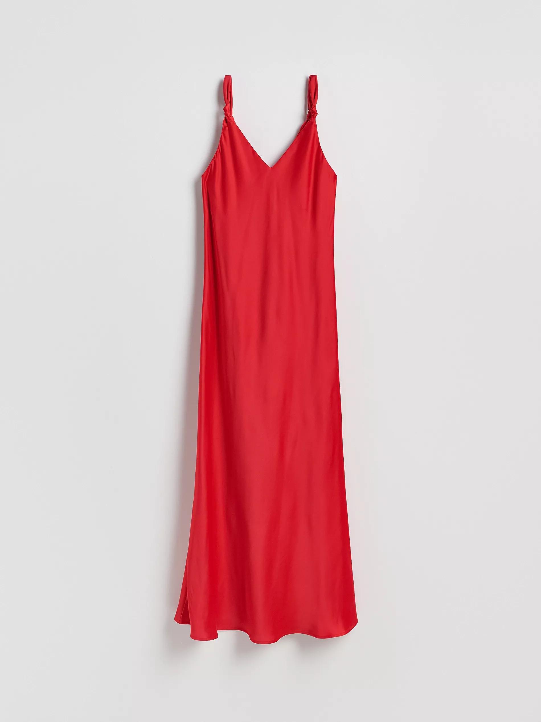 Red Cami Strap Maxi Dress, Red, large image number 4