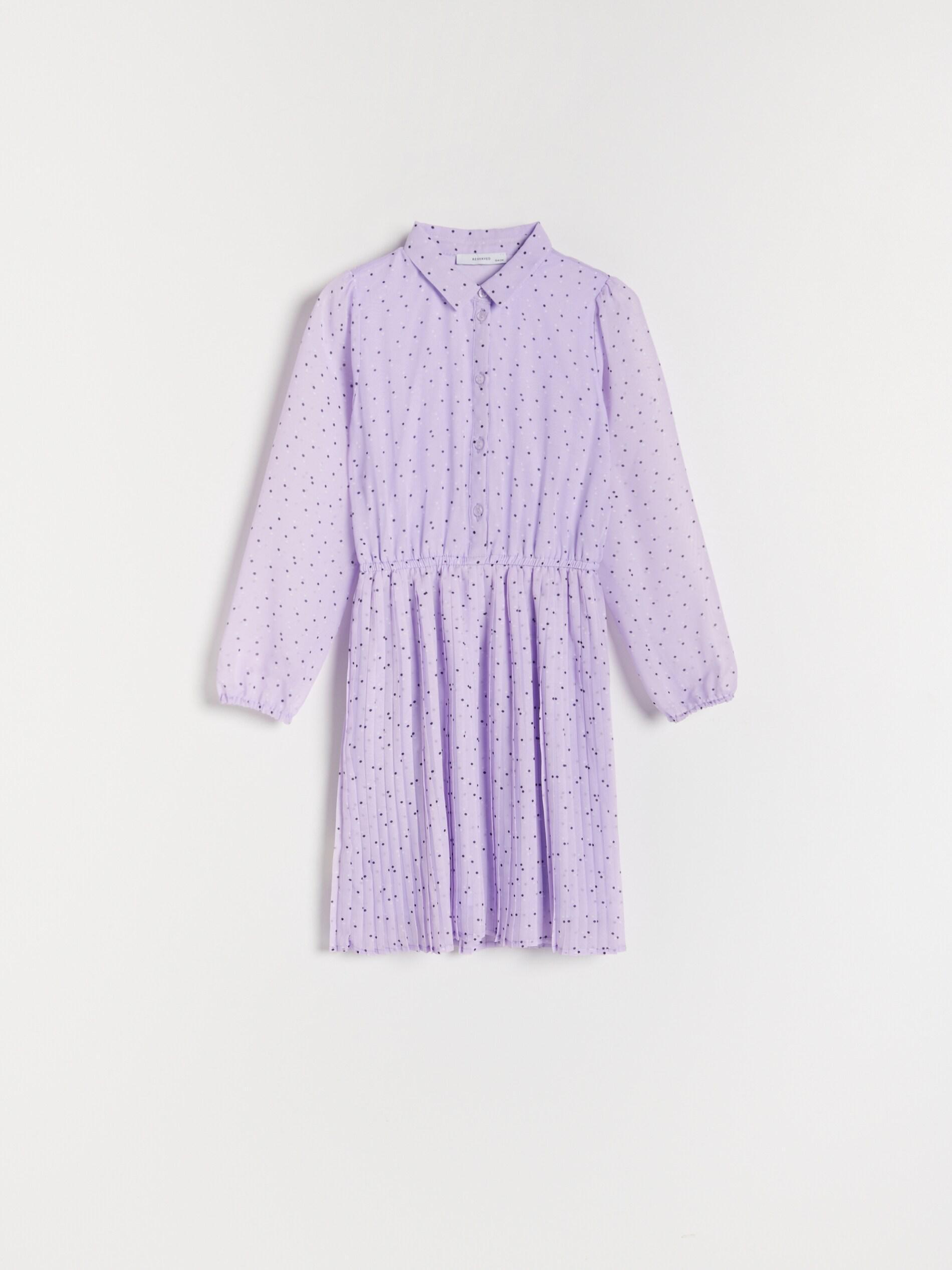 Lavender Polka Dot Dress, Kids Girl, , large image number 2