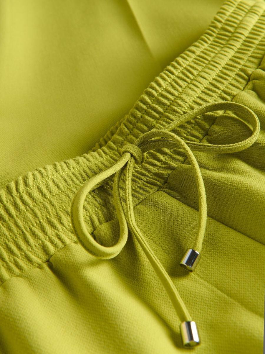 Green Viscose-Blend Jogger Trousers, Green, large image number 5