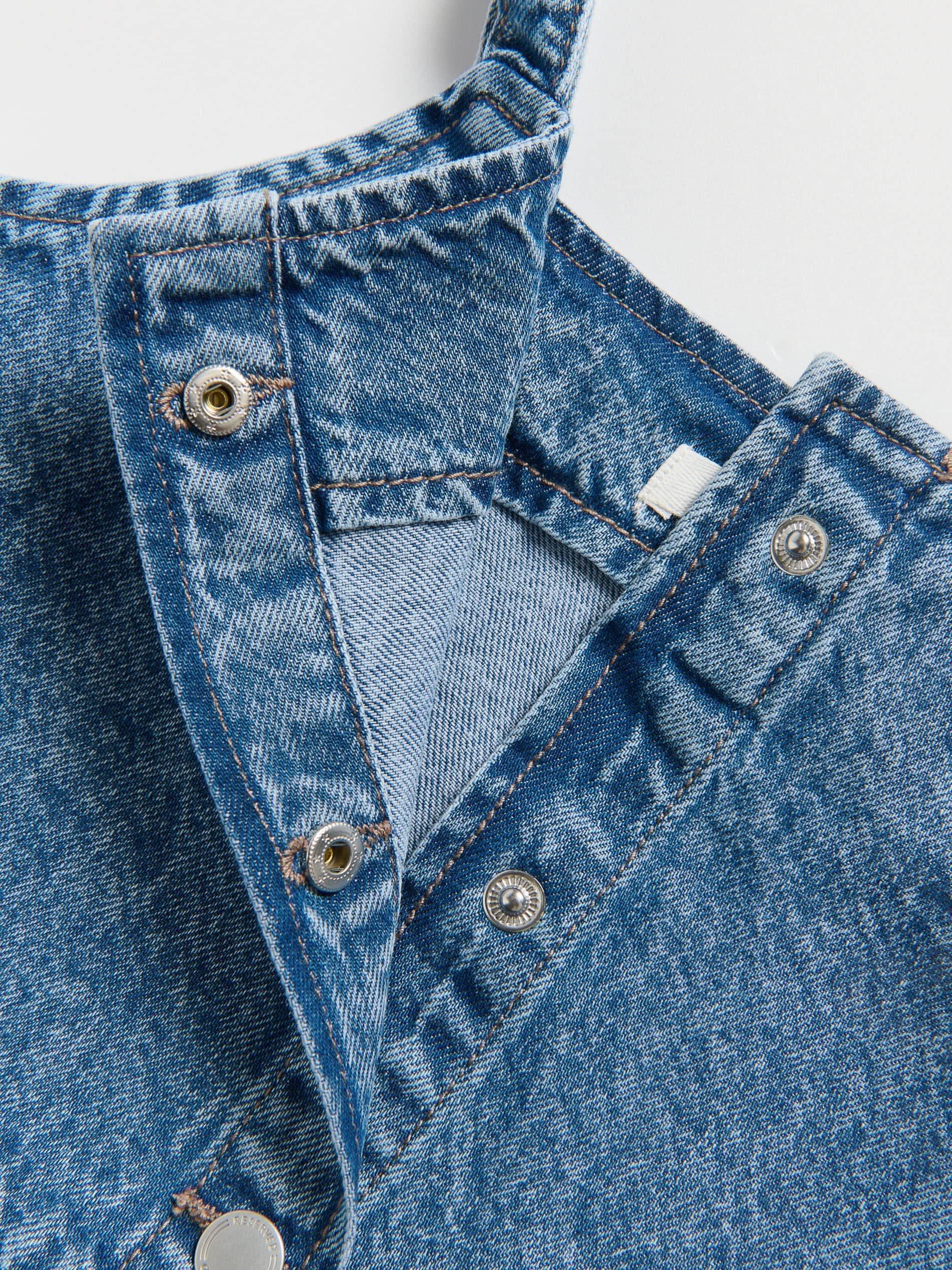 Blue Jeans Denim Top With Frill, , large image number 4