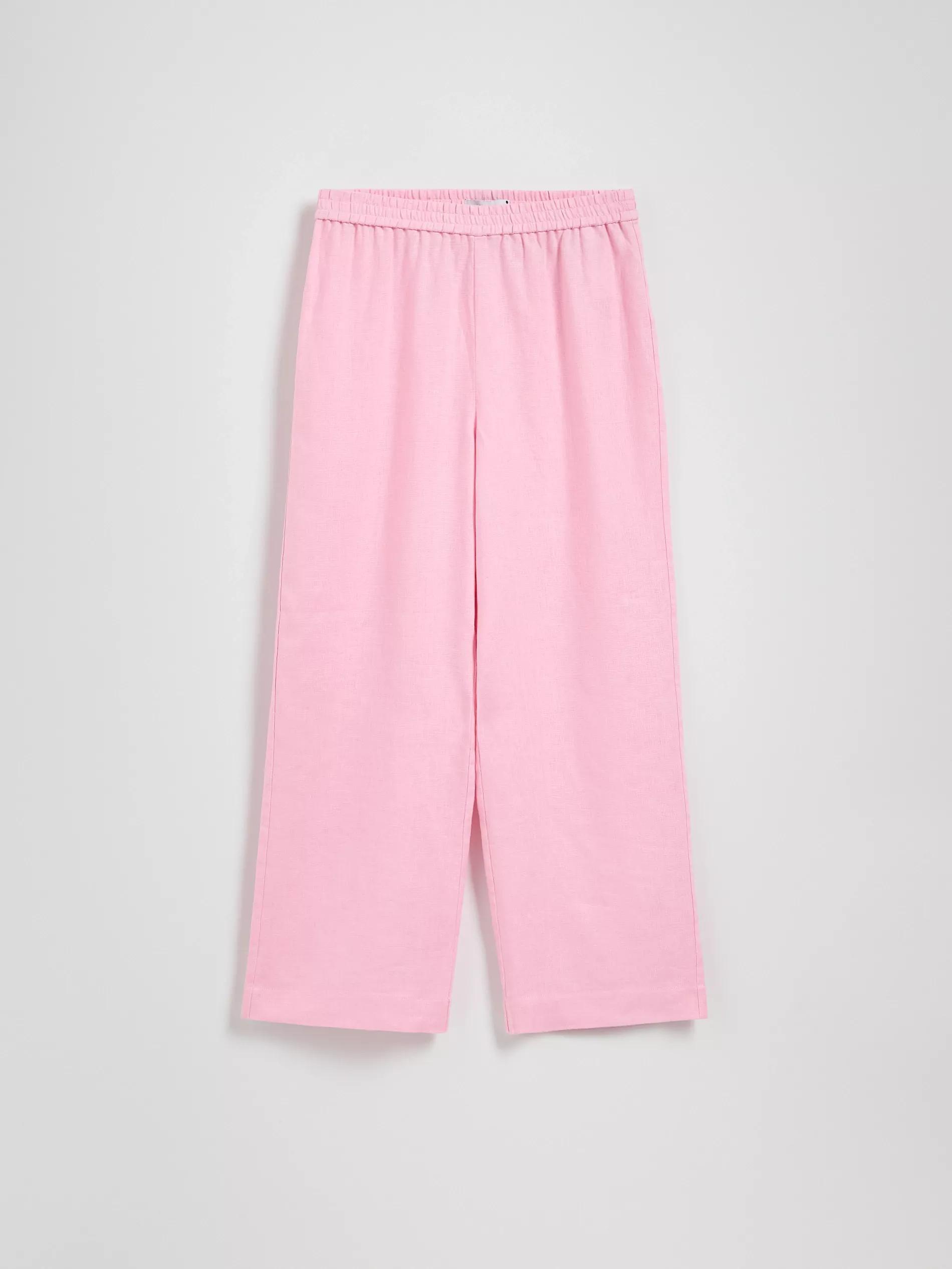 Pink Linen Pants, , medium