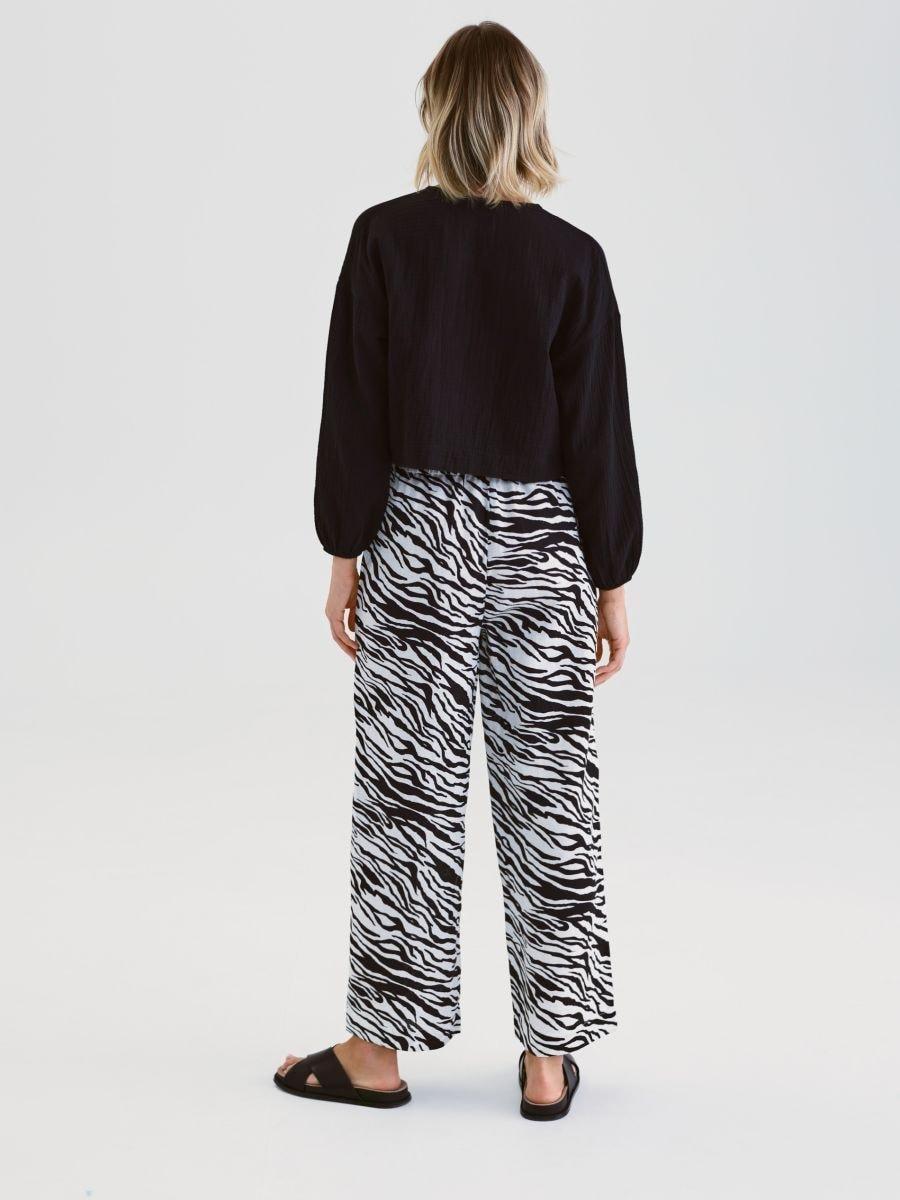 Multicolour Linen Trousers, , large image number 2