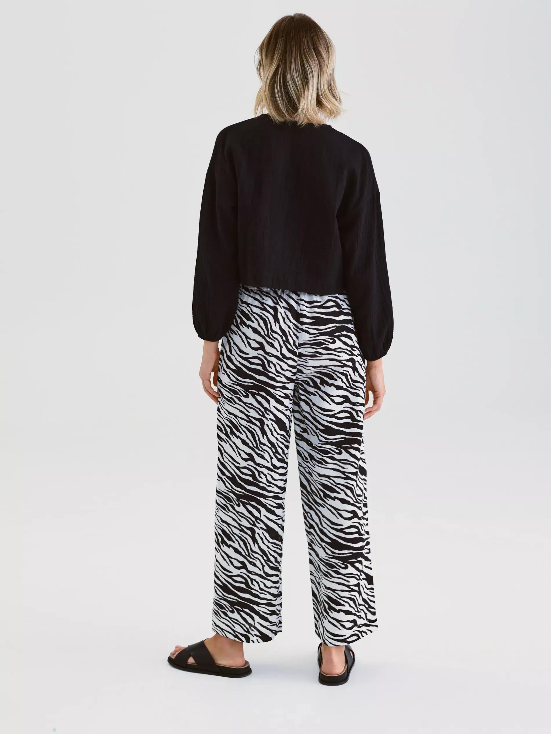 Multicolour Linen Trousers, , large image number 2