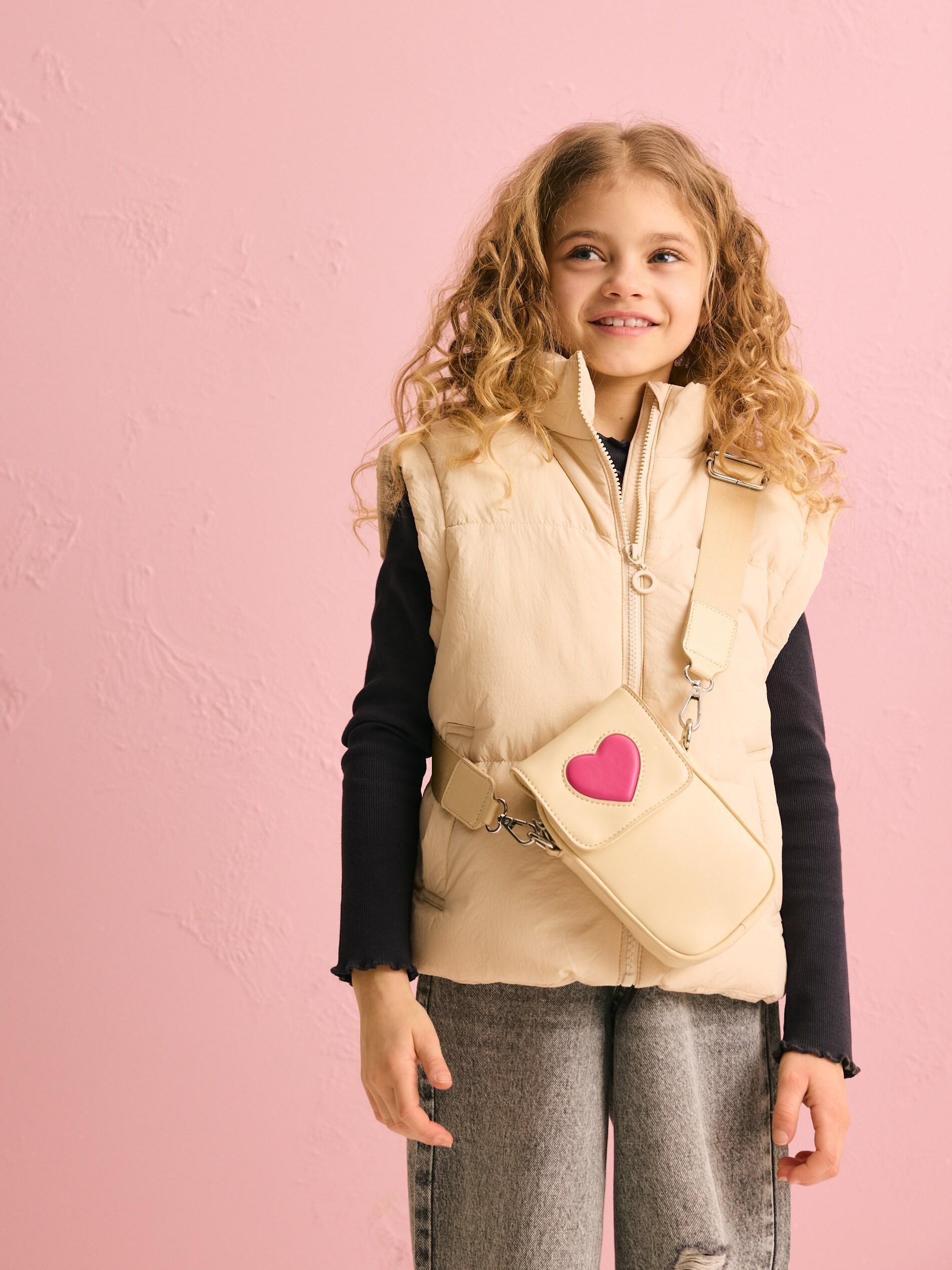 Cream Mini Purse With Shoulder Strap And Flap, Ivory, large image number 3