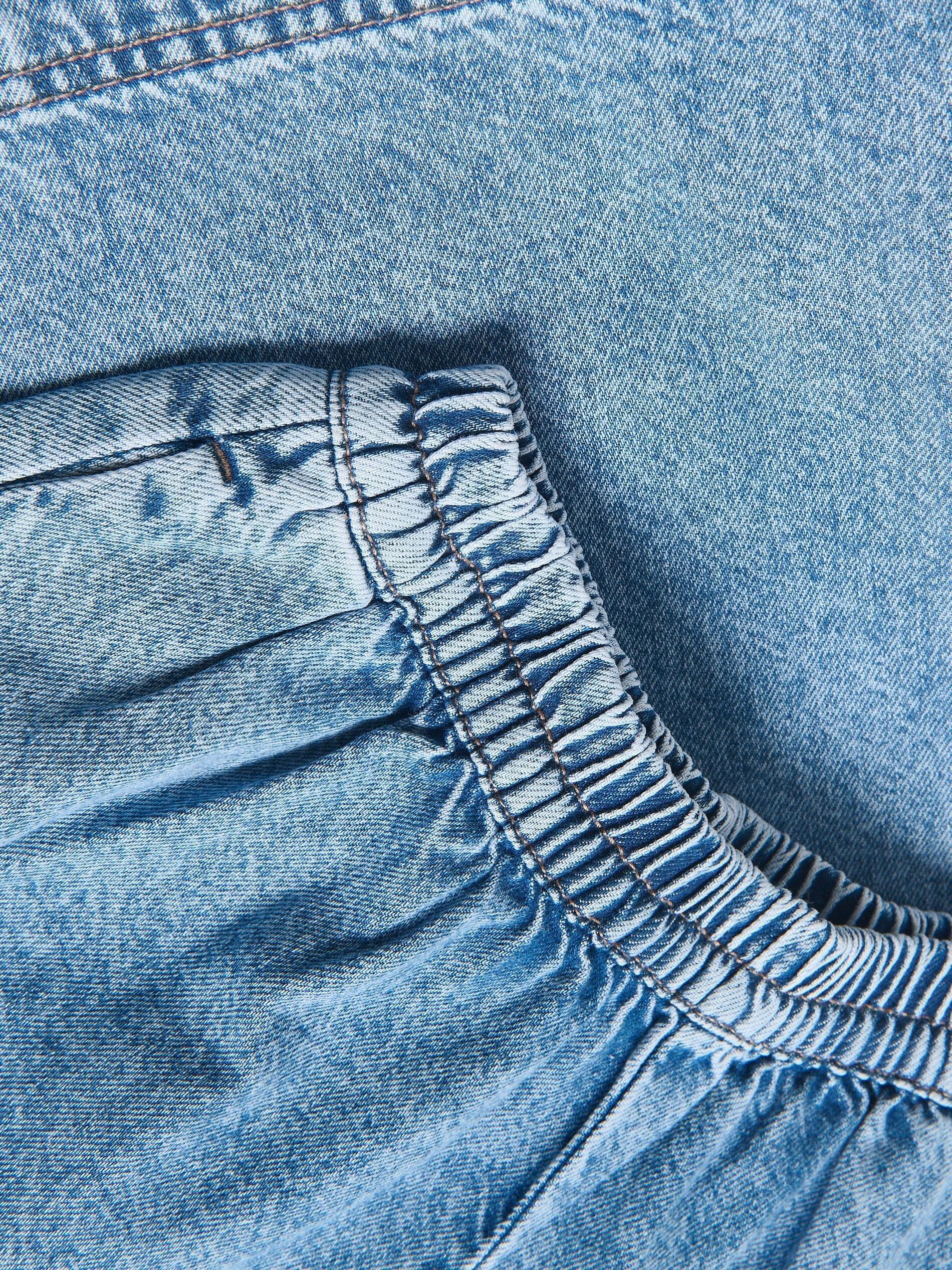 Blue Denim Bermuda Shorts, Blue, large image number 4