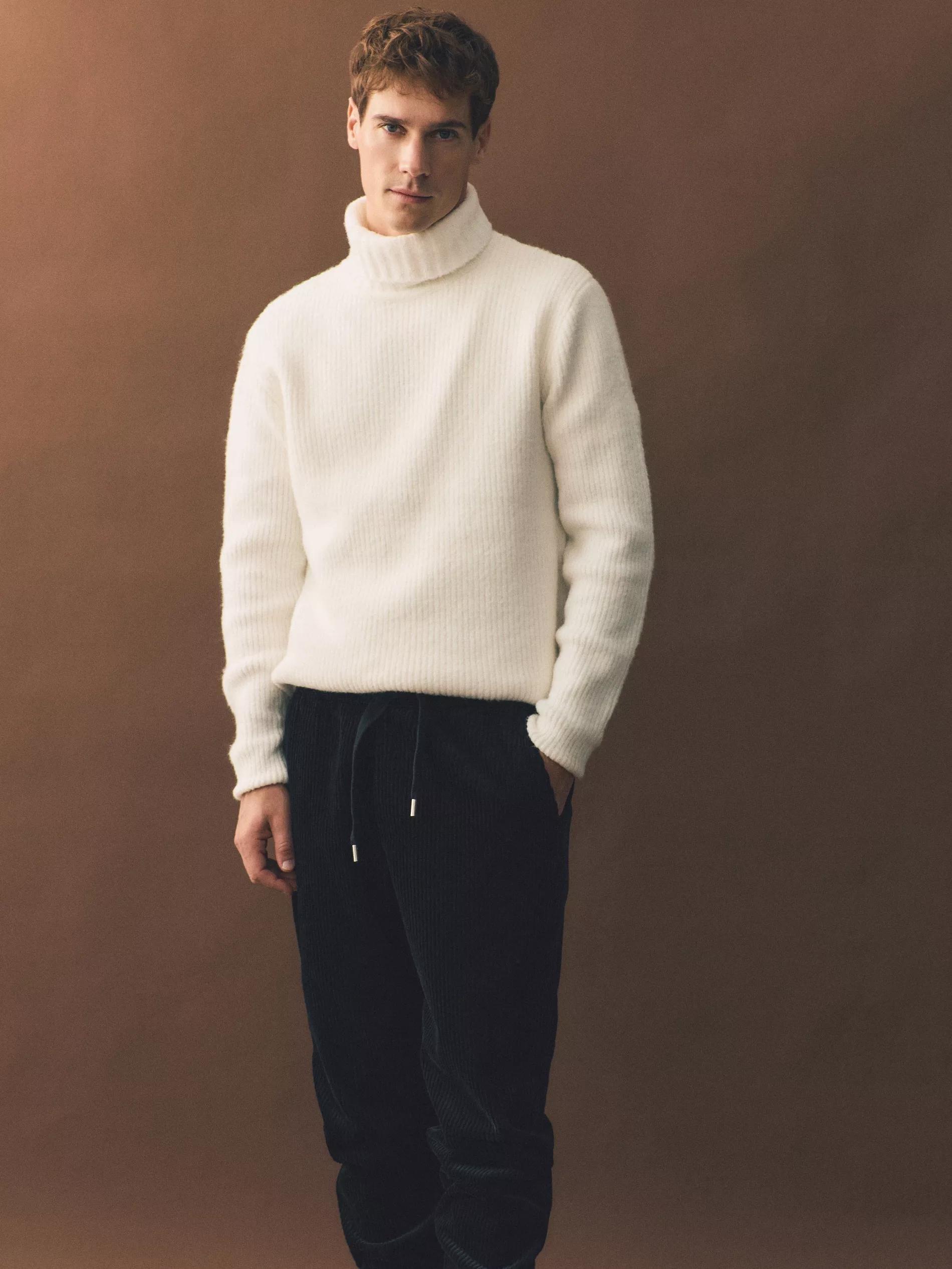 Black Corduroy Joggers, , large image number 4