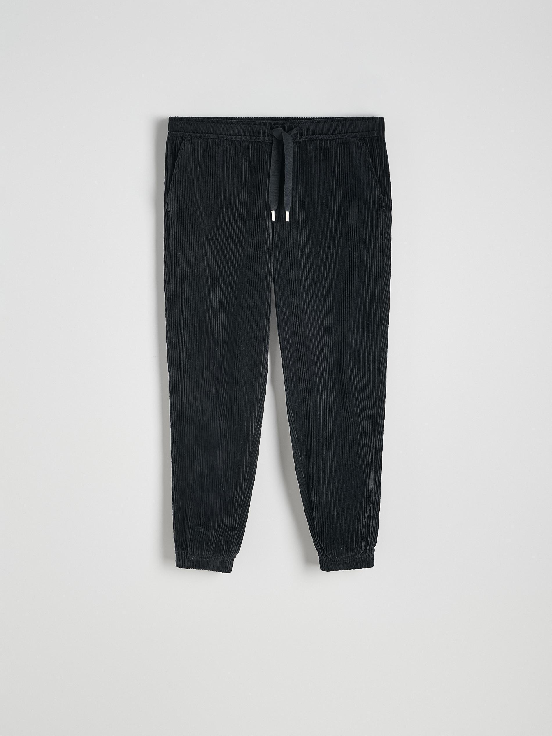 Black Corduroy Joggers, , large image number 5