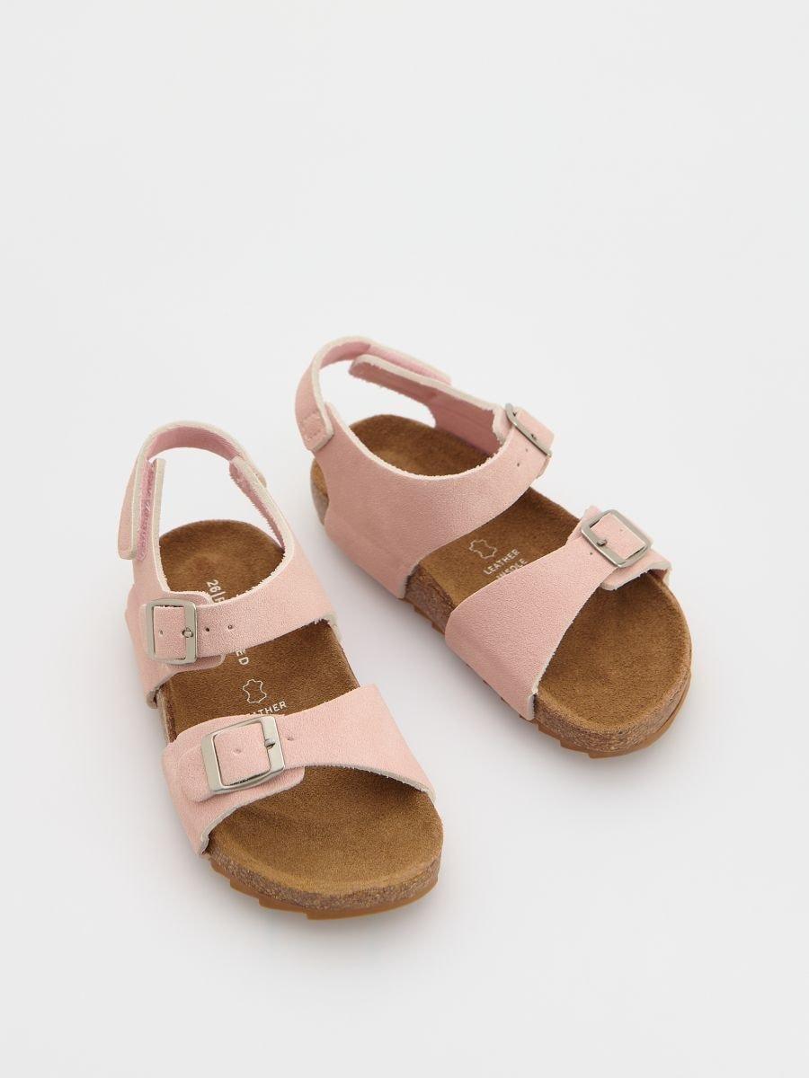Pink Sandals Made Of Synthetic Leather, , medium